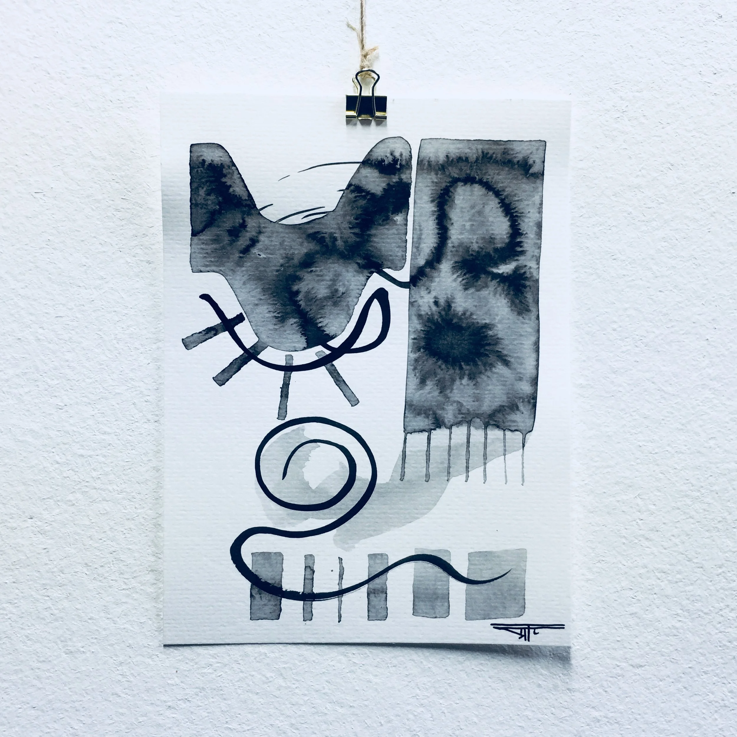 #519 Ink on Paper 6" x 8"