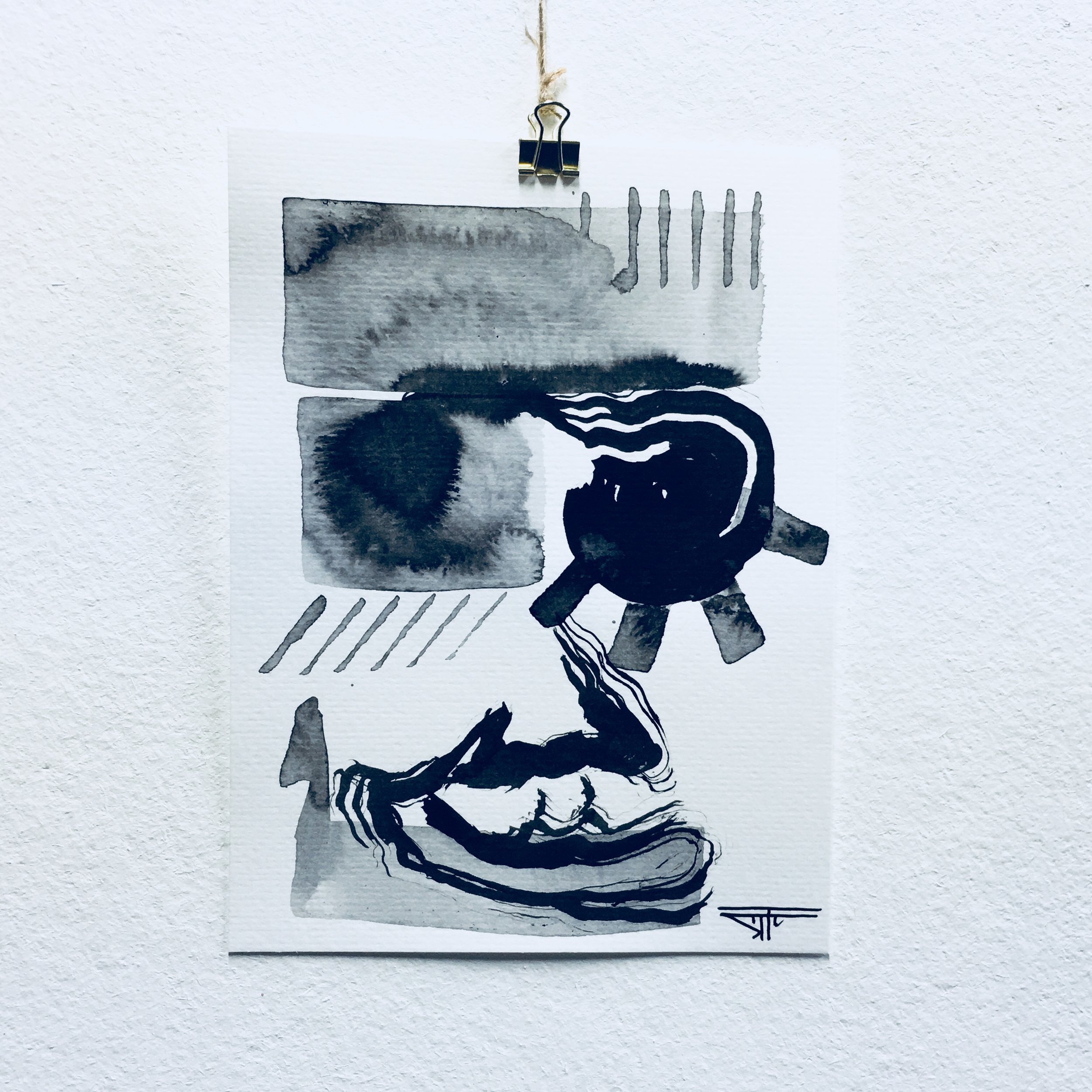 #521 Ink on Paper 6" x 8"