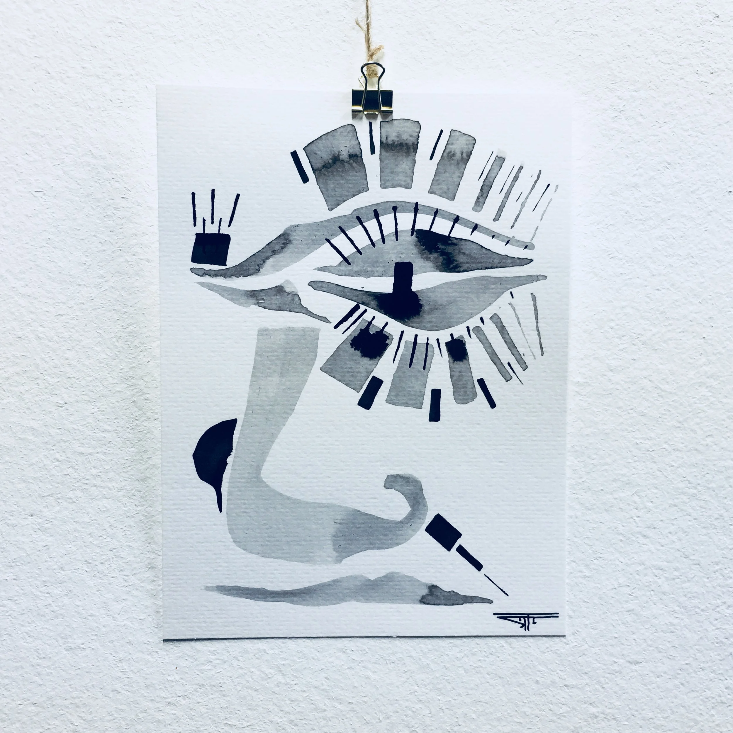 #523 Ink on Paper 6" x 8"