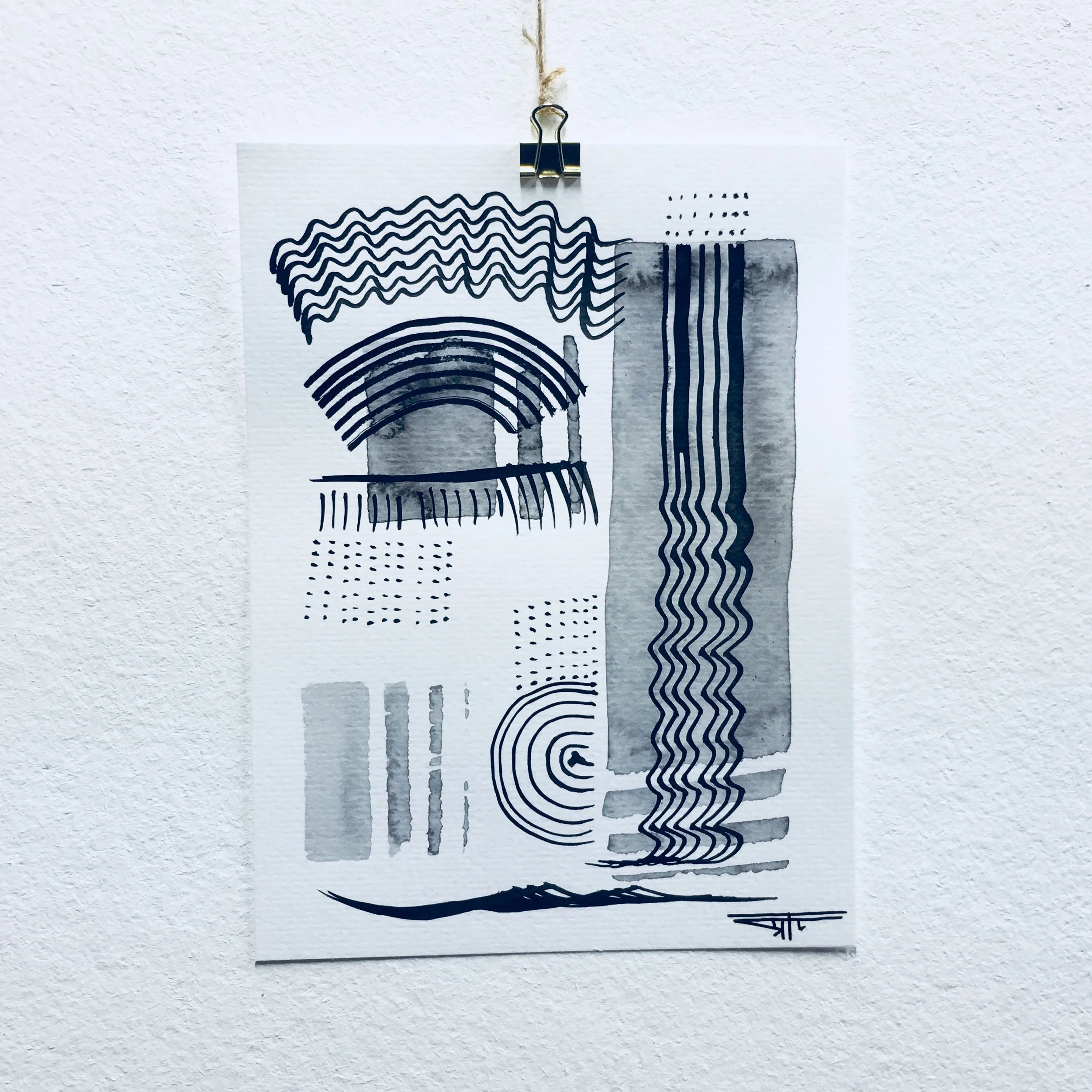 #524 Ink on Paper 6" x 8"