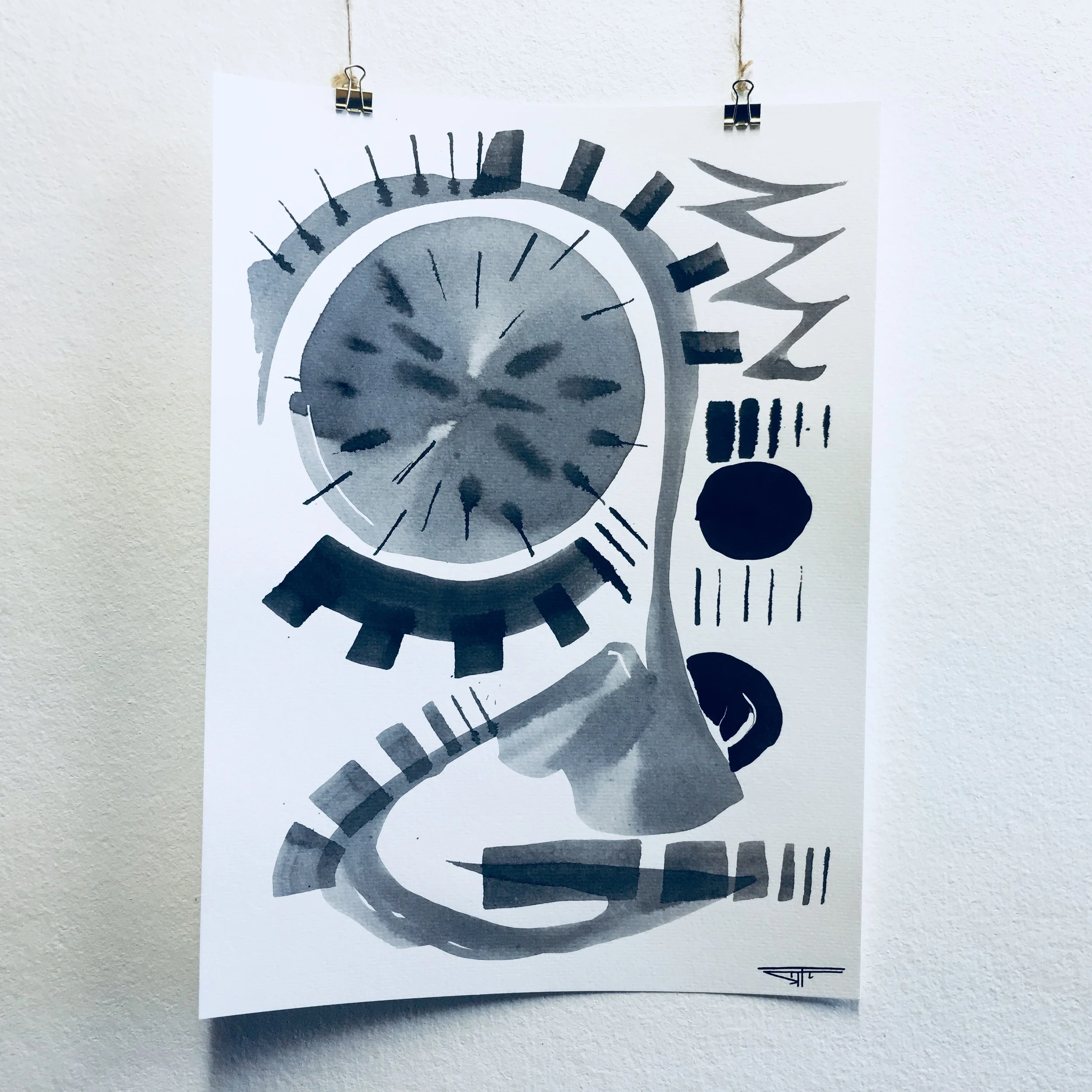 #546 Ink on Paper 11" x 15"