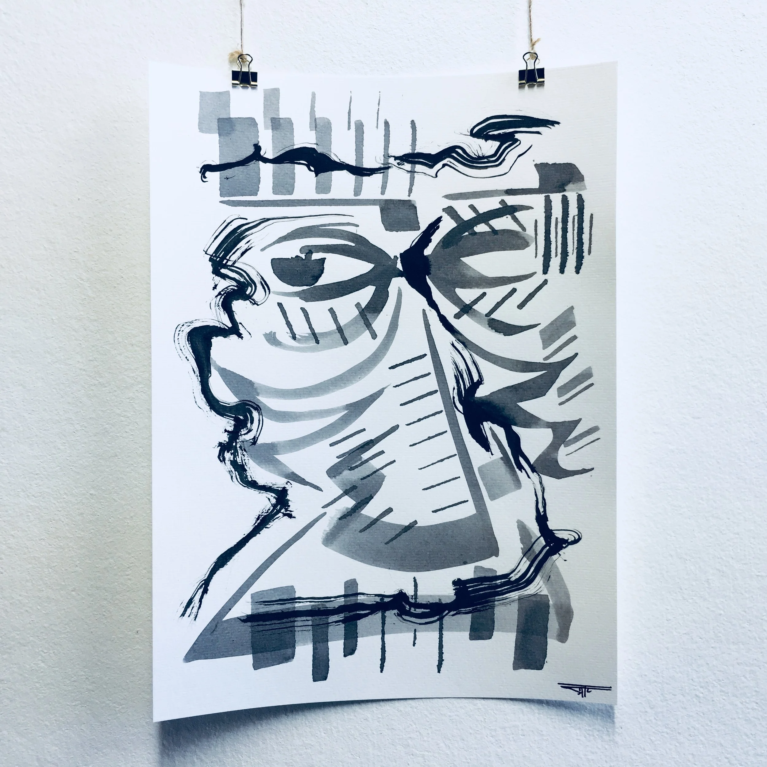 #548 Ink on Paper 11" x 15"