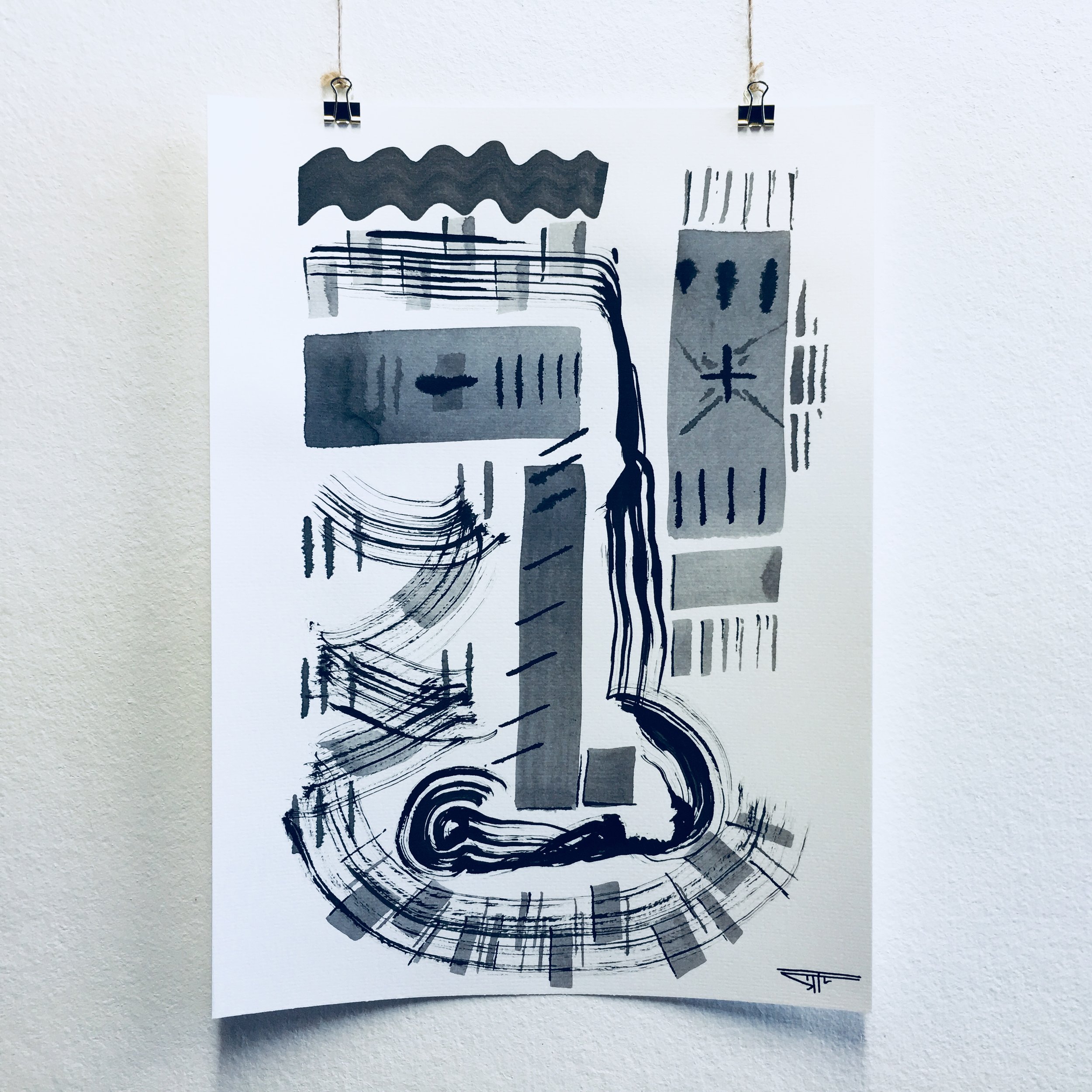 #550 Ink on Paper 11" x 15"