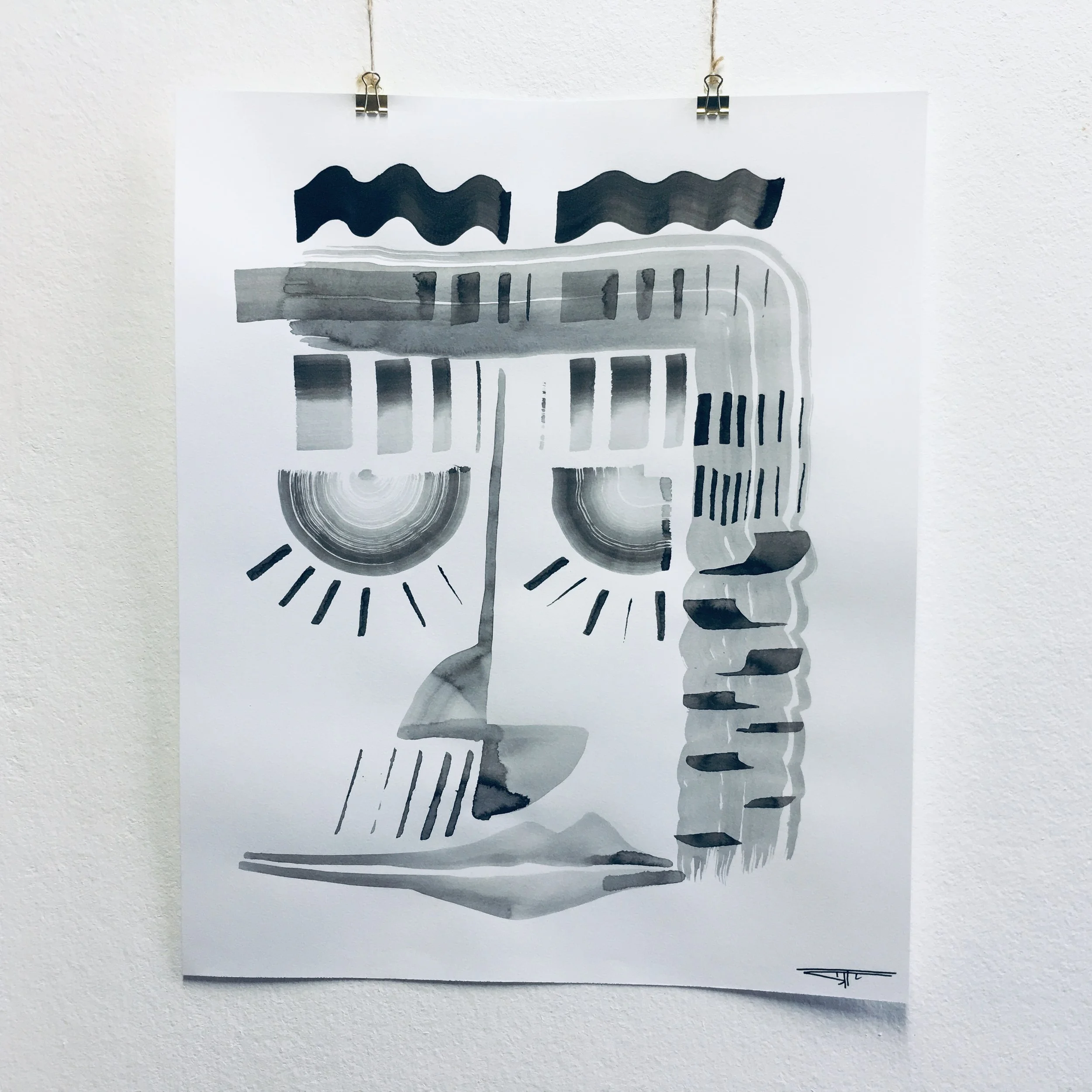 #556 Ink on Paper 14" x 17"