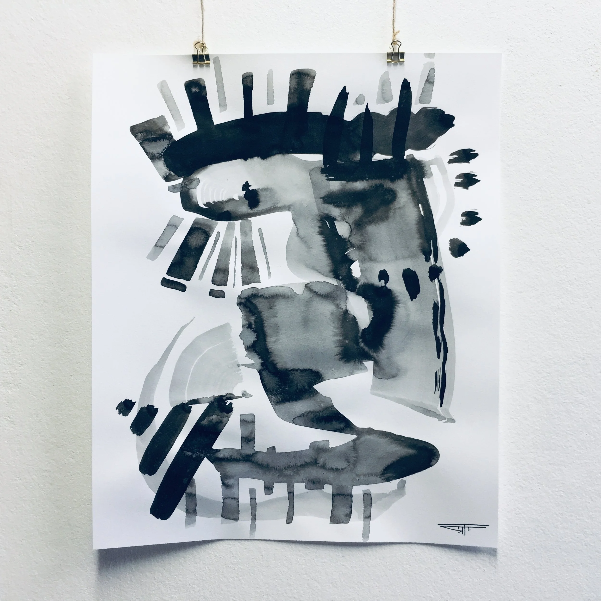 #560 Ink on Paper 14" x 17"