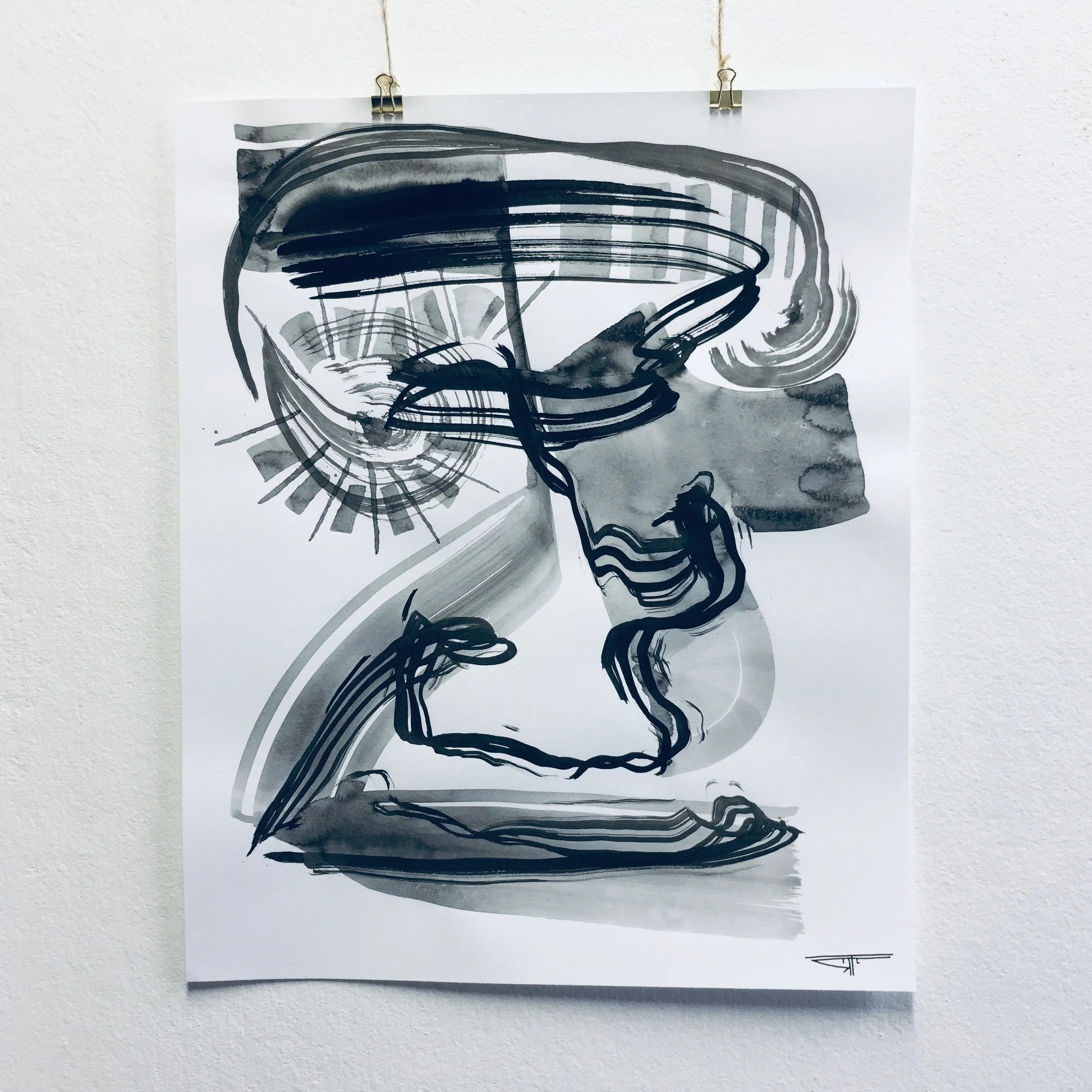 #565 Ink on Paper 14" x 17"