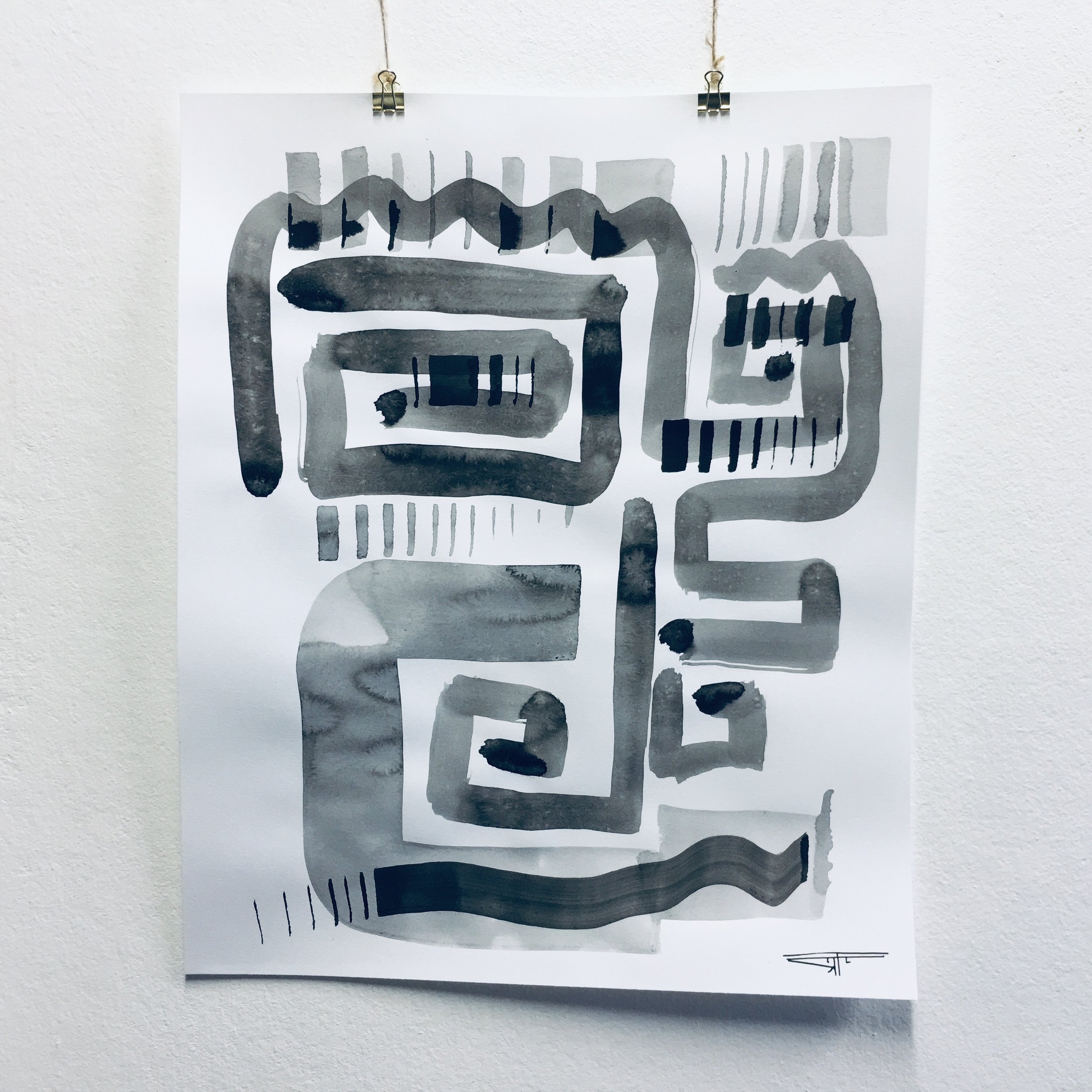 #567 Ink on Paper 14" x 17"