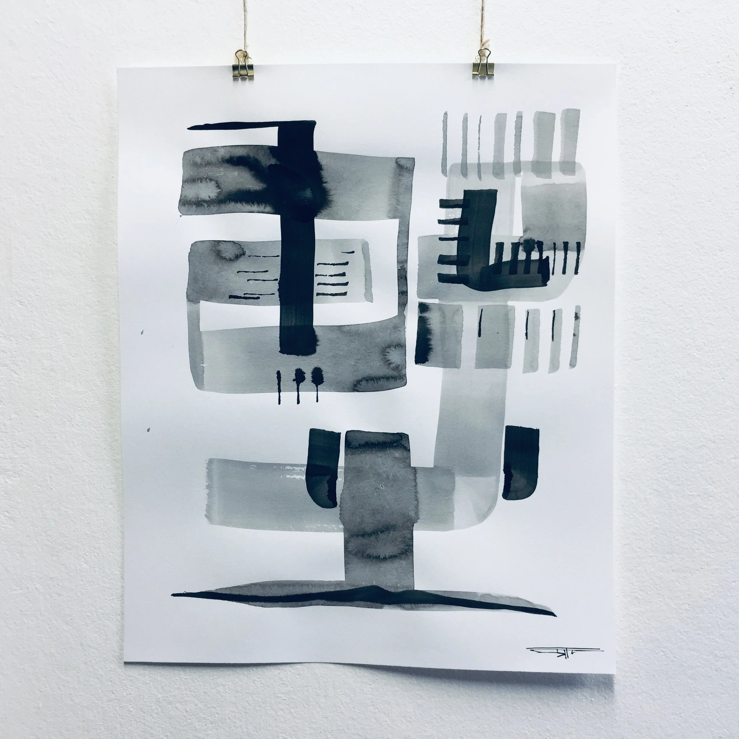 #570 Ink on Paper 14" x 17"
