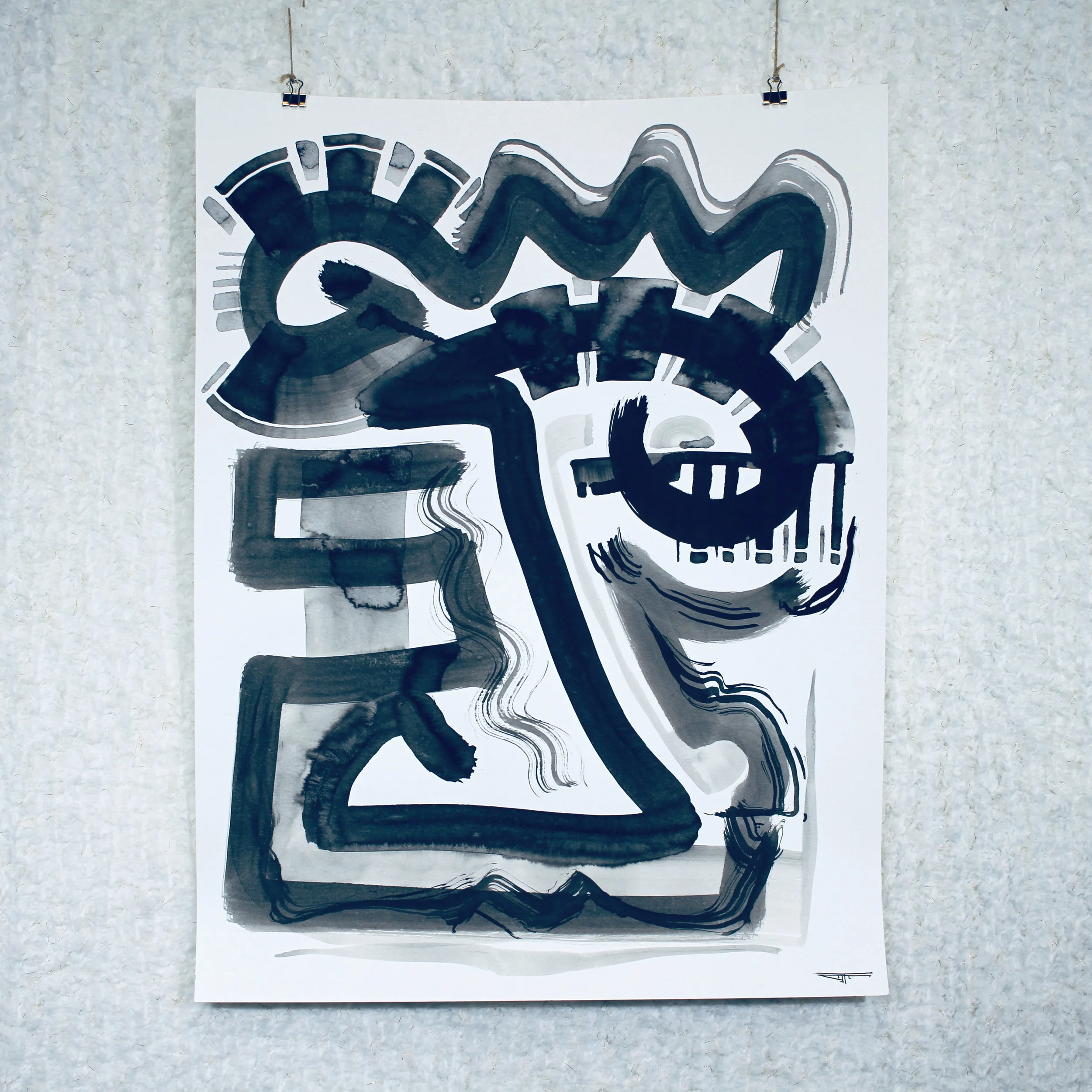 #621 Ink on Paper 18" x 24"