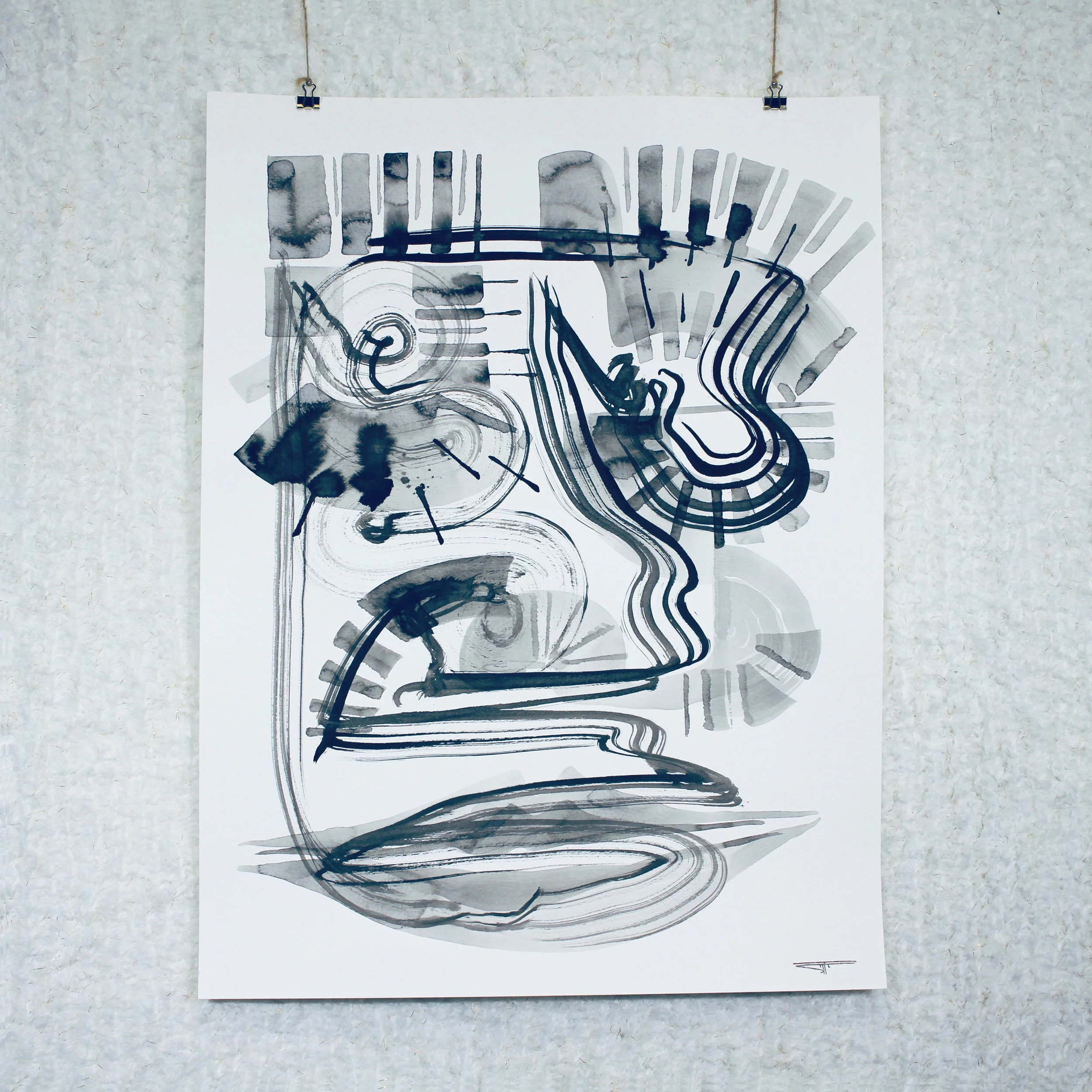 #622 Ink on Paper 18" x 24"