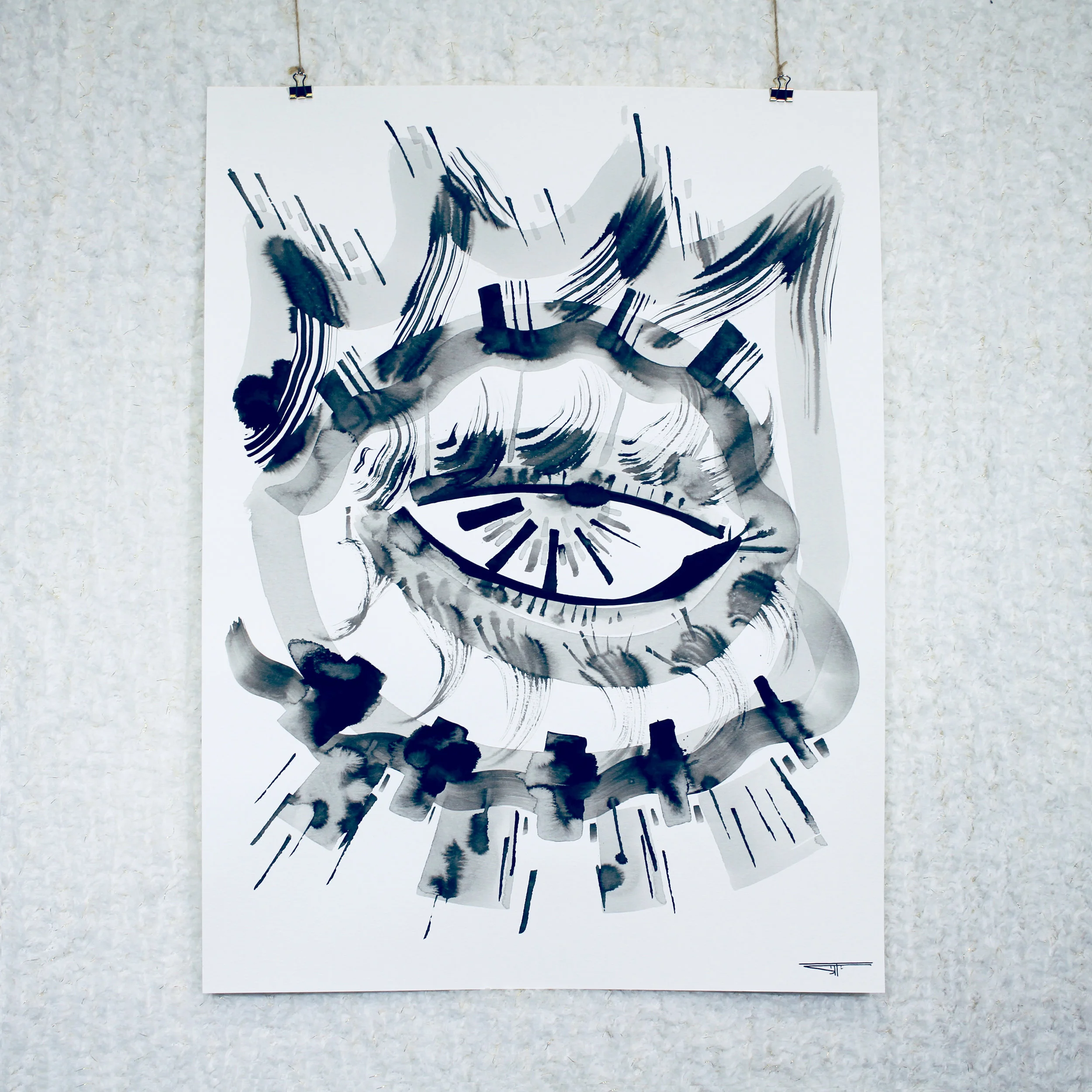 #623 Ink on Paper 18" x 24"