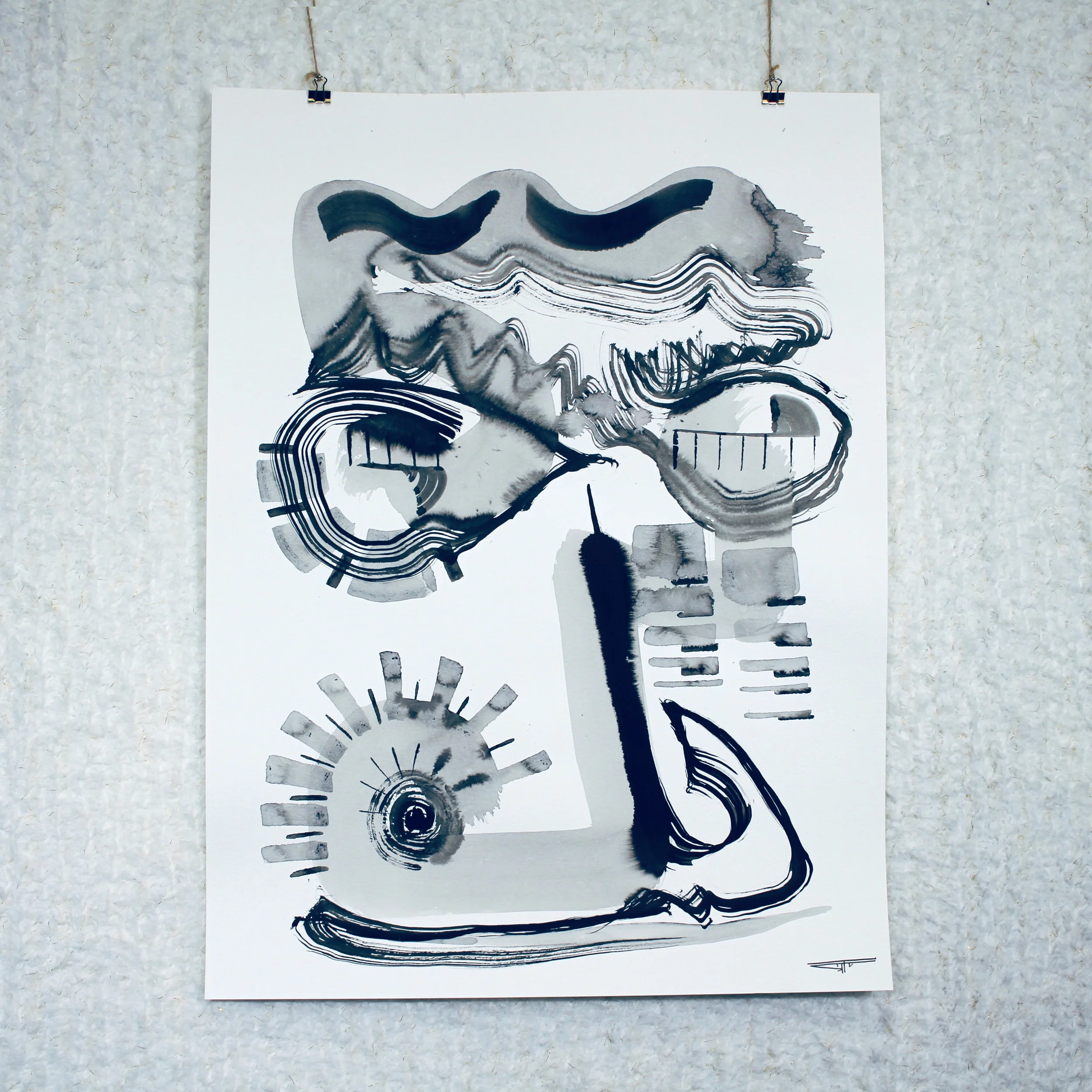 #624 Ink on Paper 18" x 24"