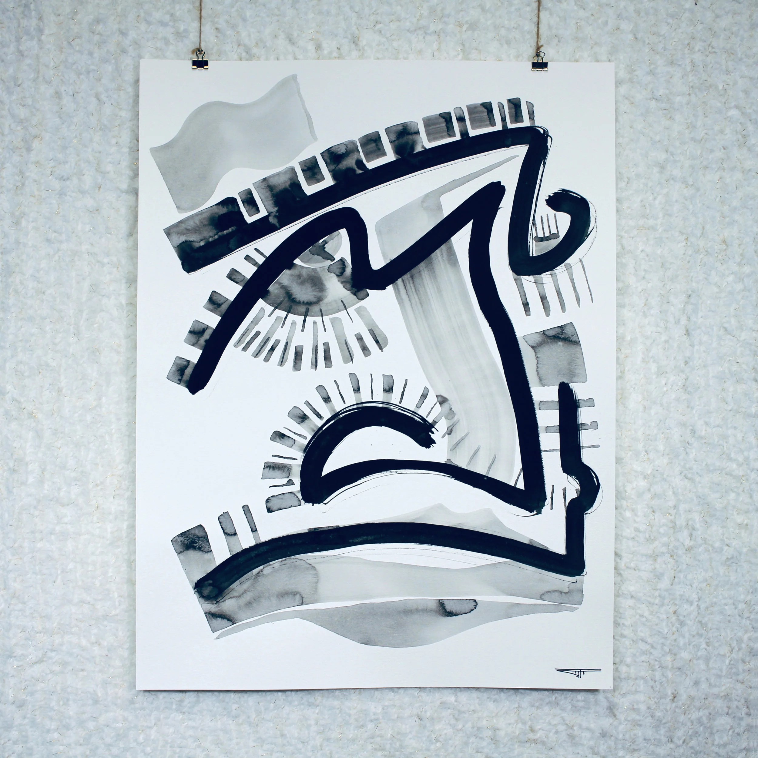 #625 Ink on Paper 18" x 24"