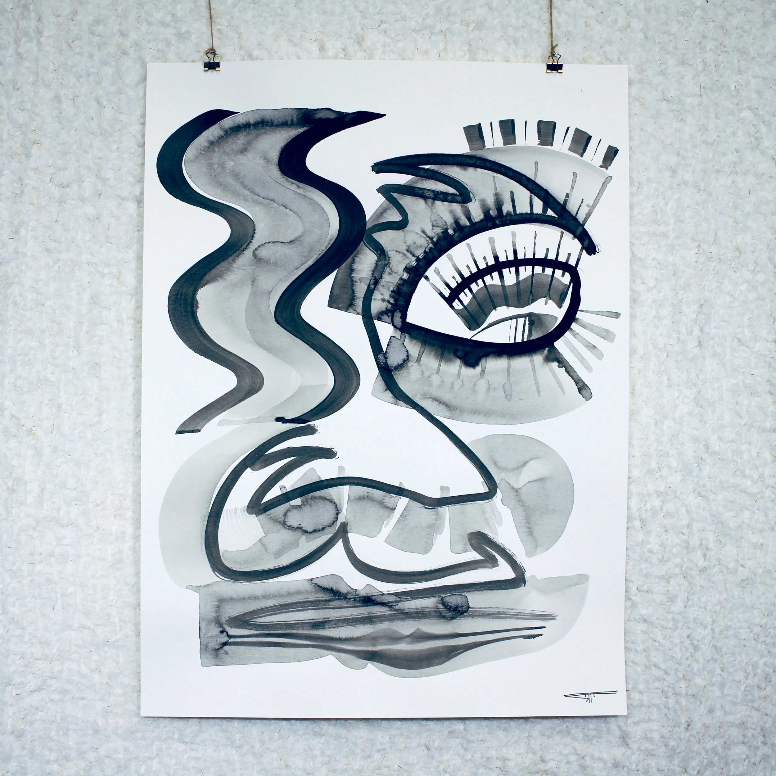 #626 Ink on Paper 18" x 24"