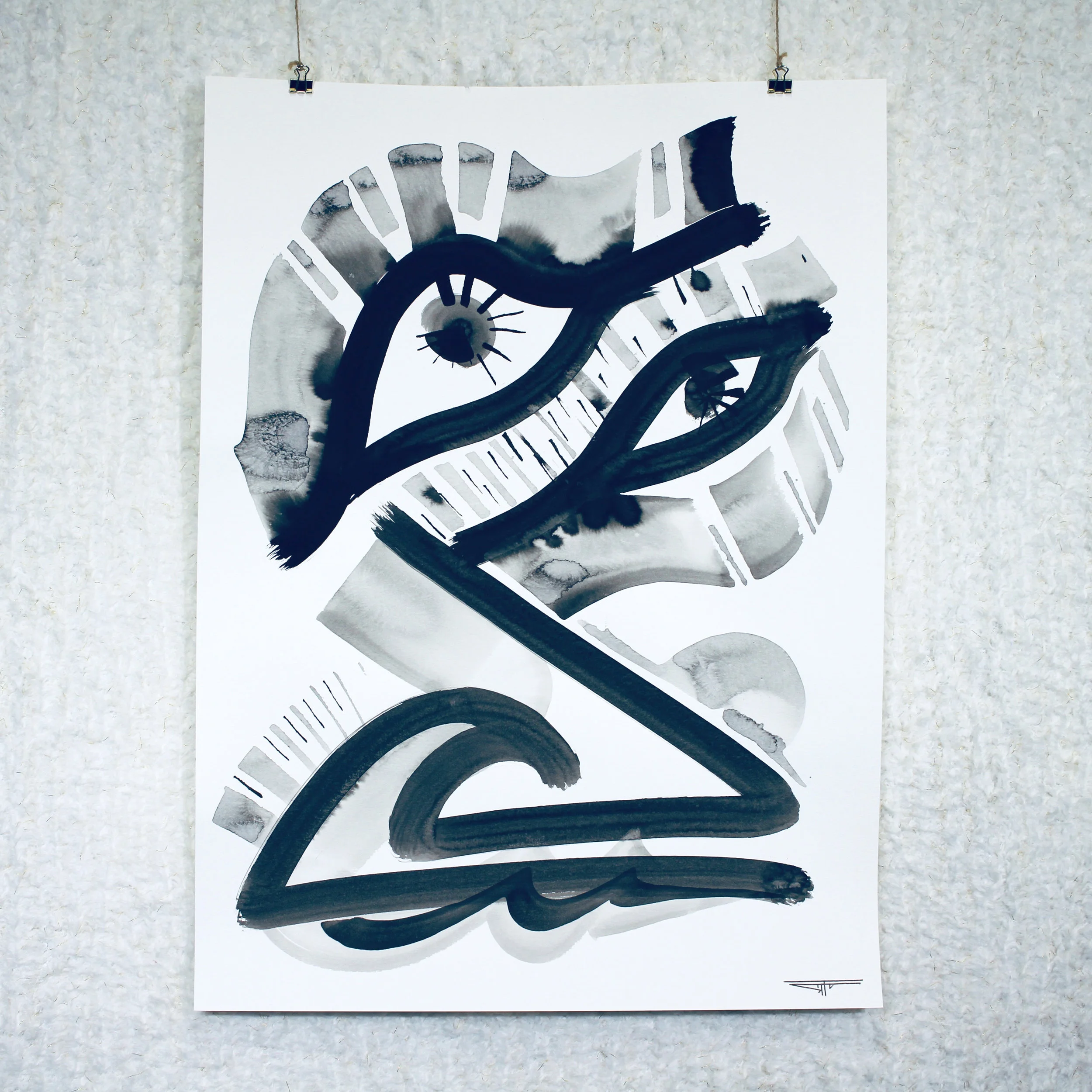 #631 Ink on Paper 18" x 24"