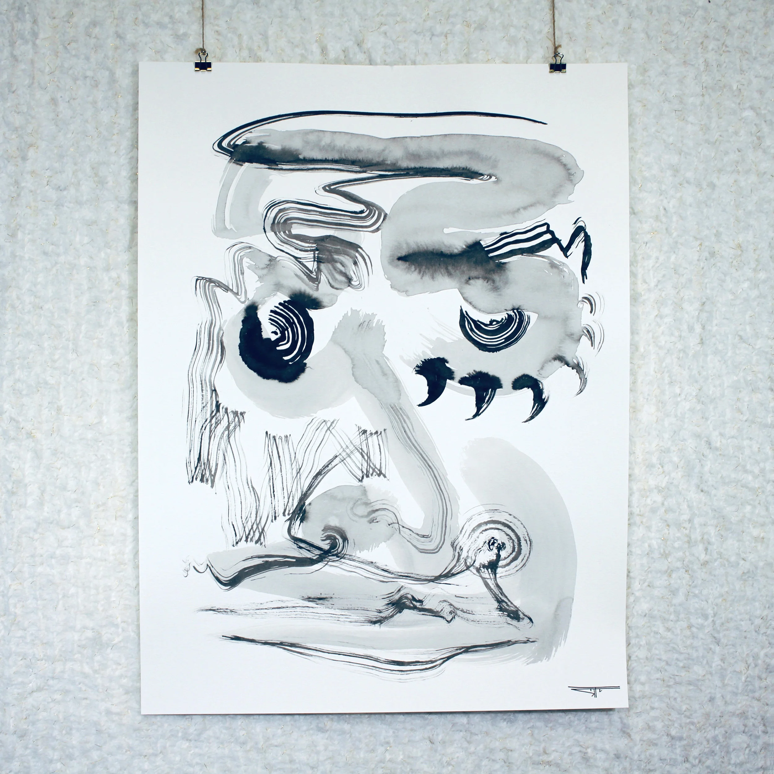 #636 Ink on Paper 18" x 24"