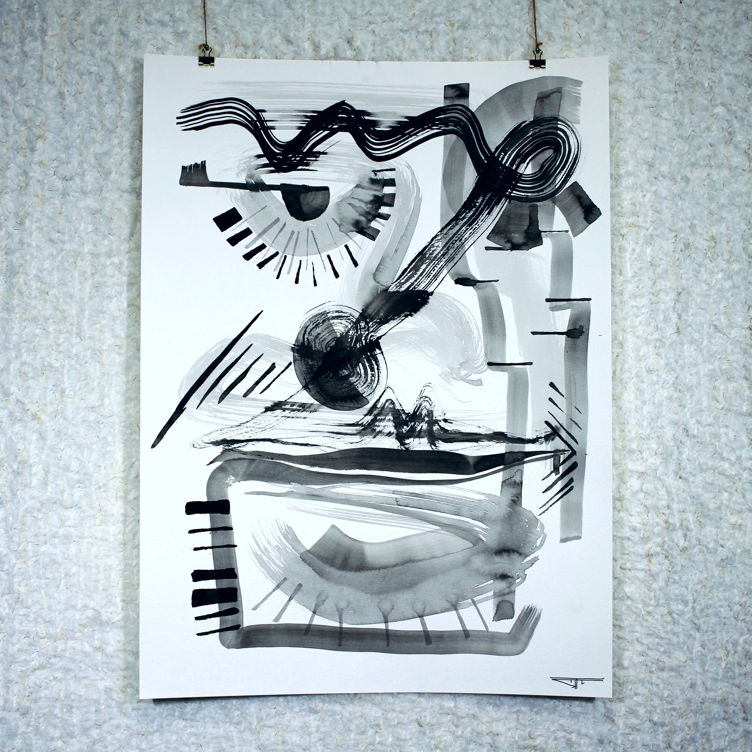 #641 Ink on Paper 18" x 24"