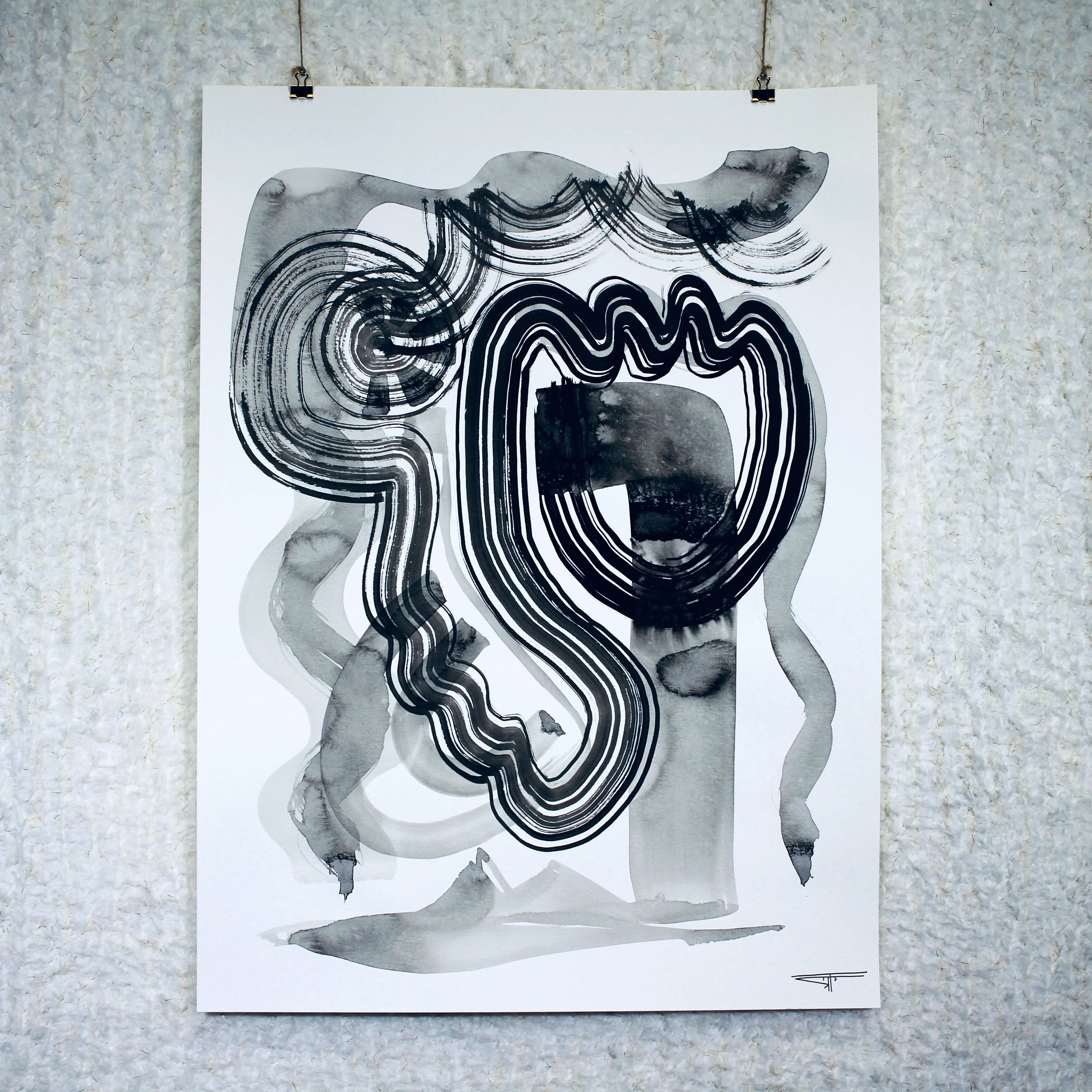 #643 Ink on Paper 18" x 24"