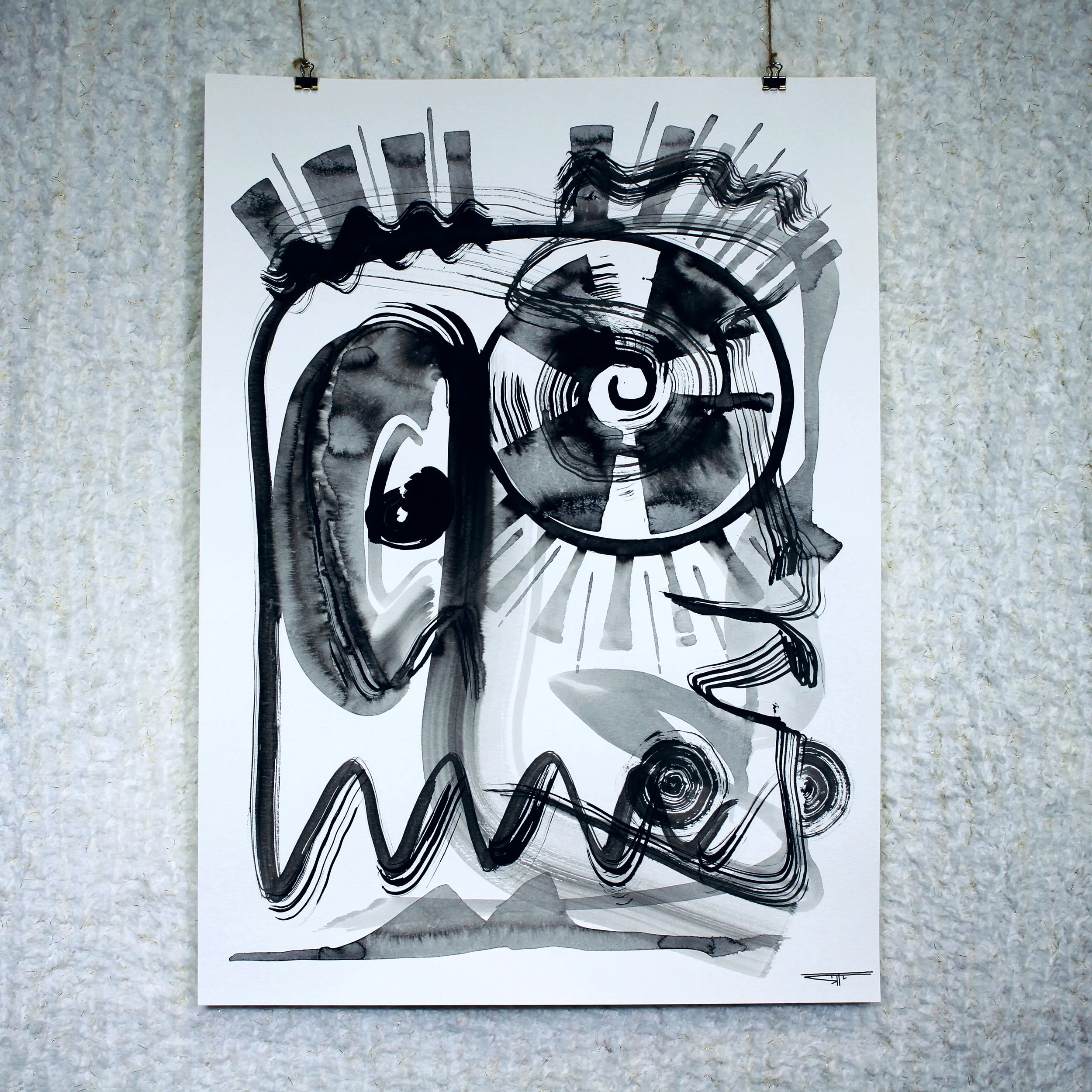 #644 Ink on Paper 18" x 24"