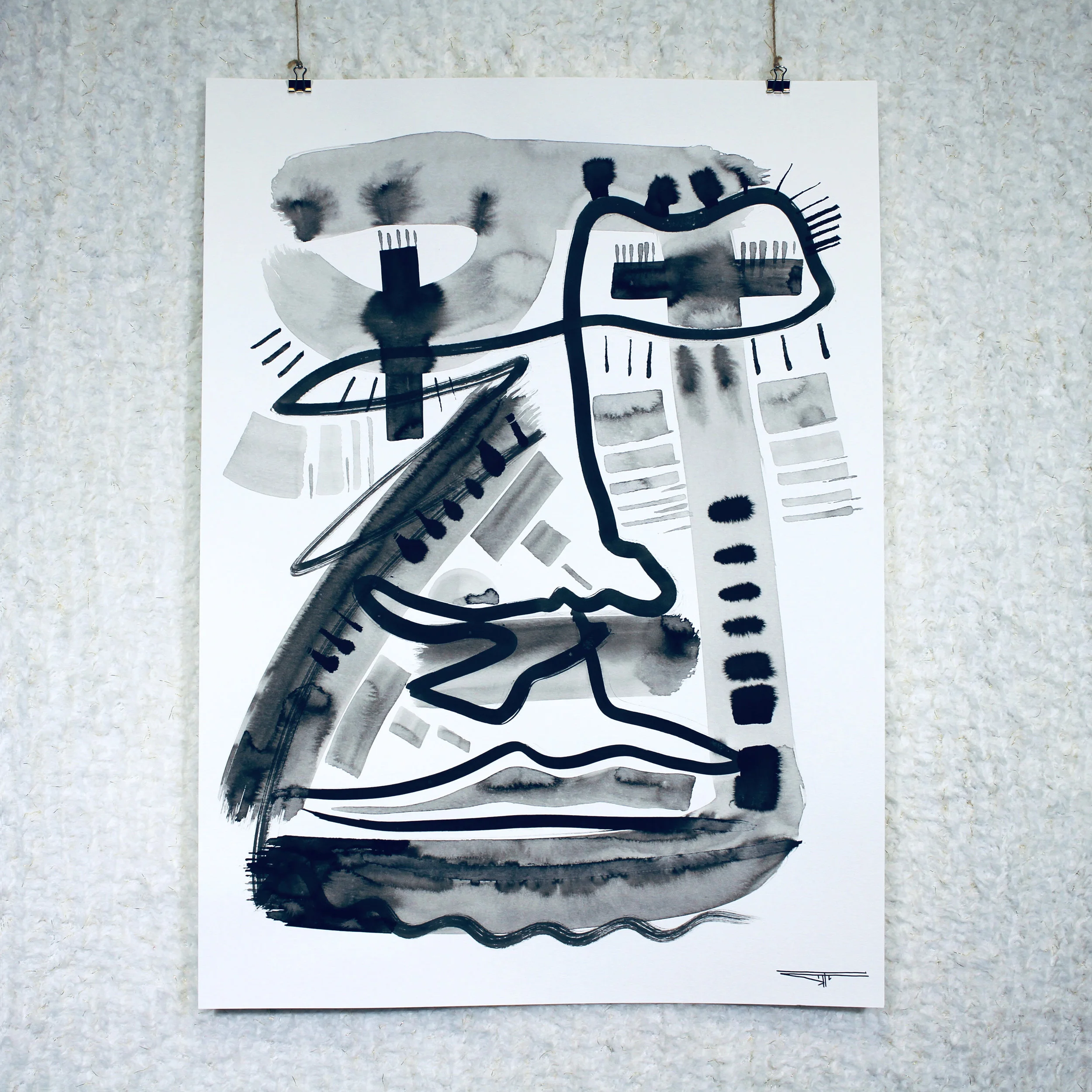 #650 Ink on Paper 18" x 24"