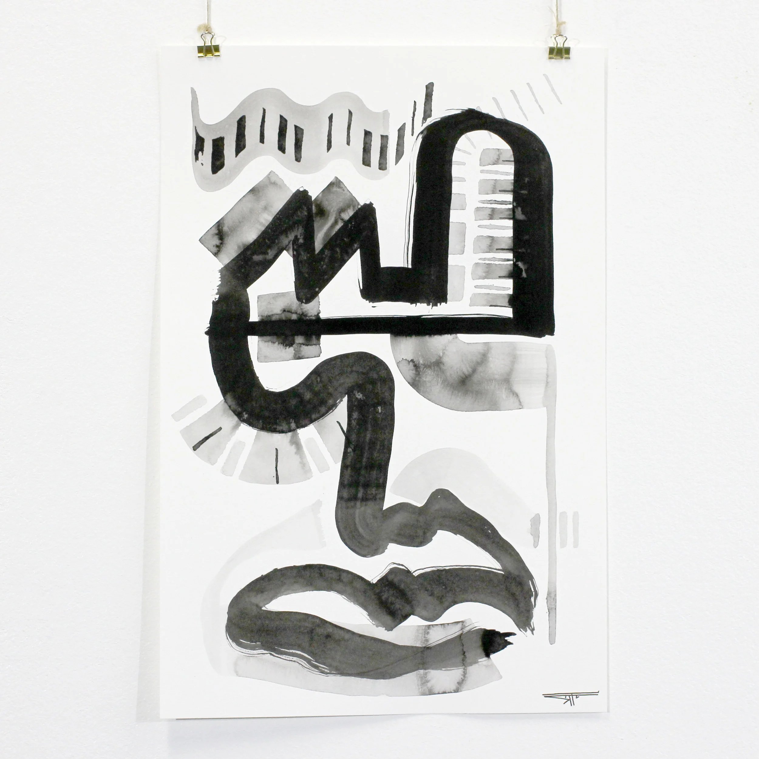 #652 Ink on Paper 12" x 18"