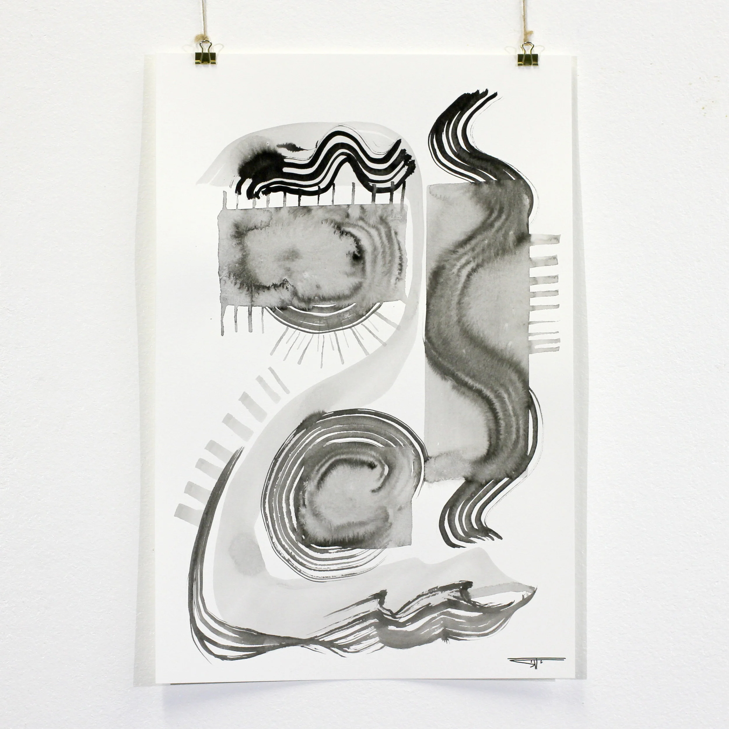 #659 Ink on Paper 12" x 18"