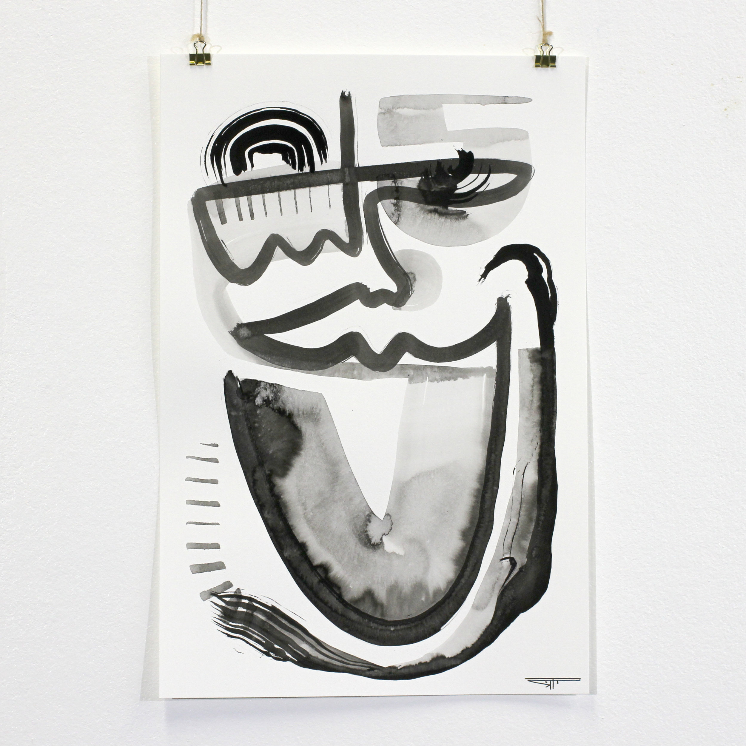 #662 Ink on Paper 12" x 18"