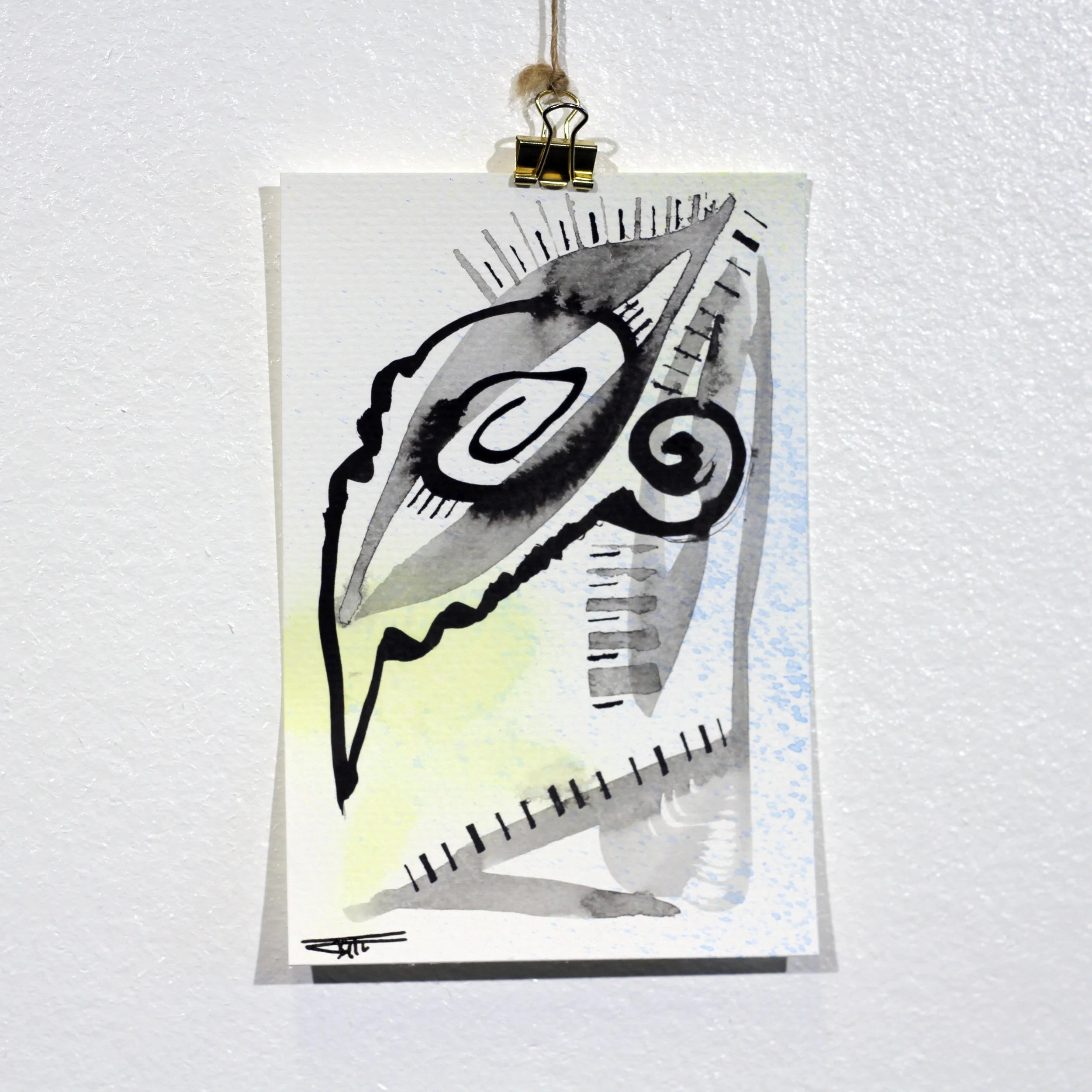 #688 Ink on Paper 4" x 6"