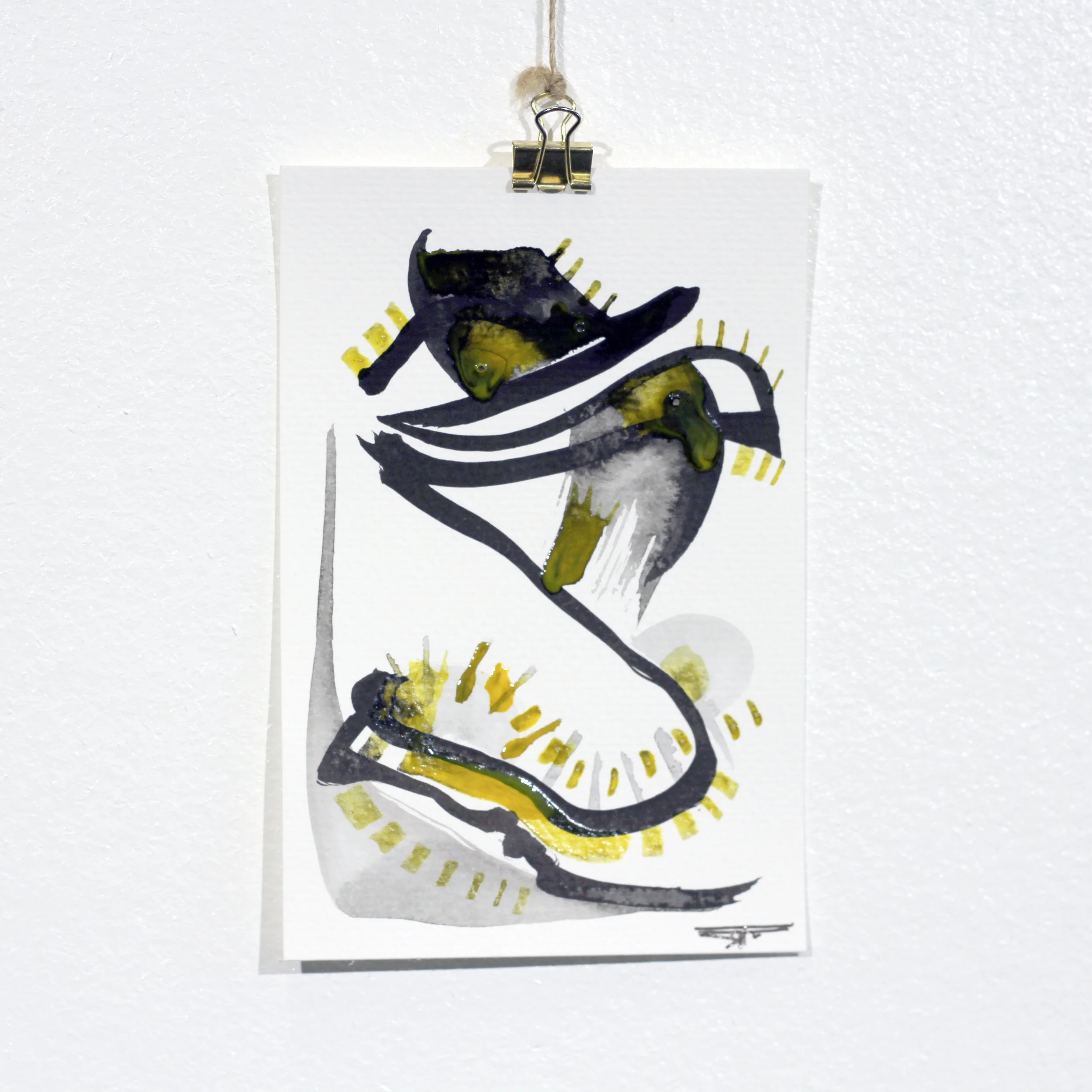 #687 Ink on Paper 4" x 6"