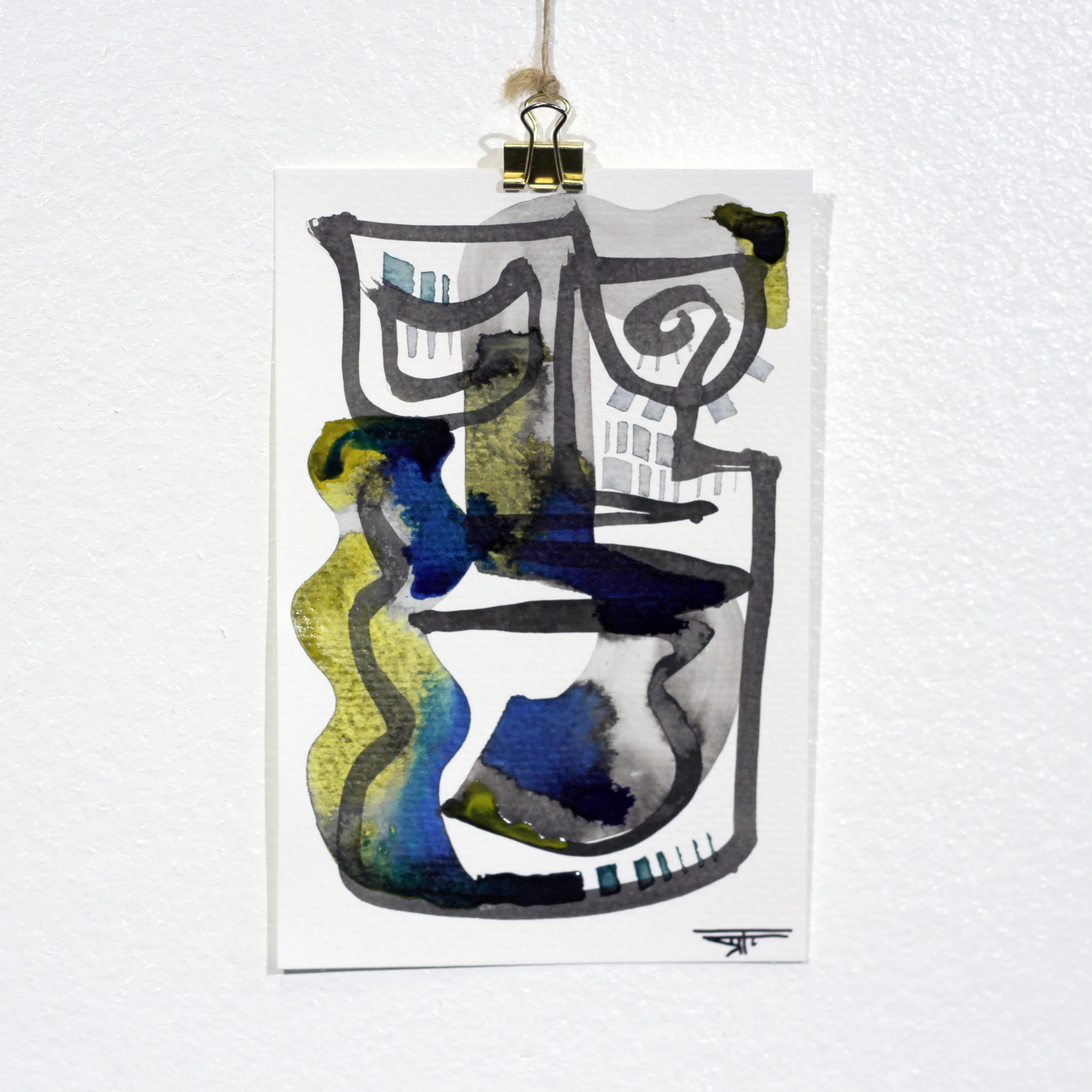 #684 Ink on Paper 4" x 6"