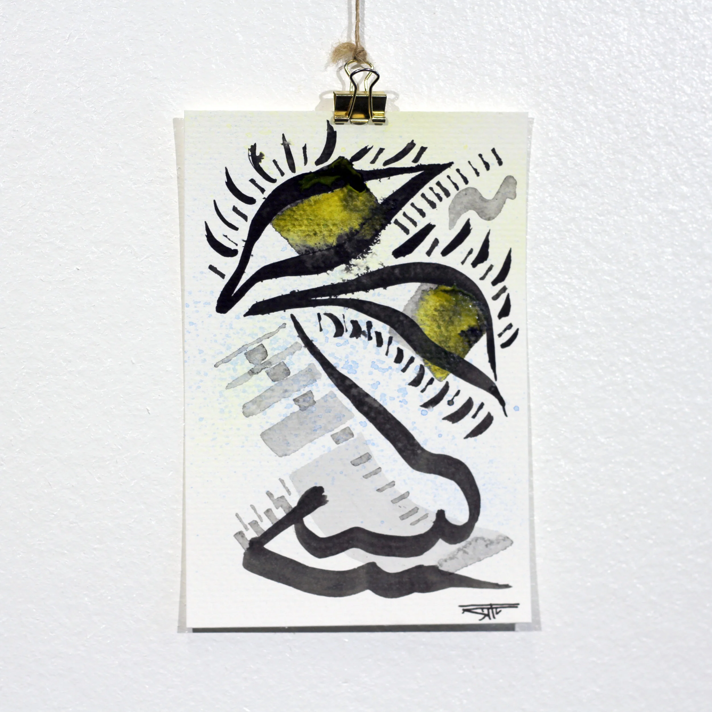 #682 Ink on Paper 4" x 6"