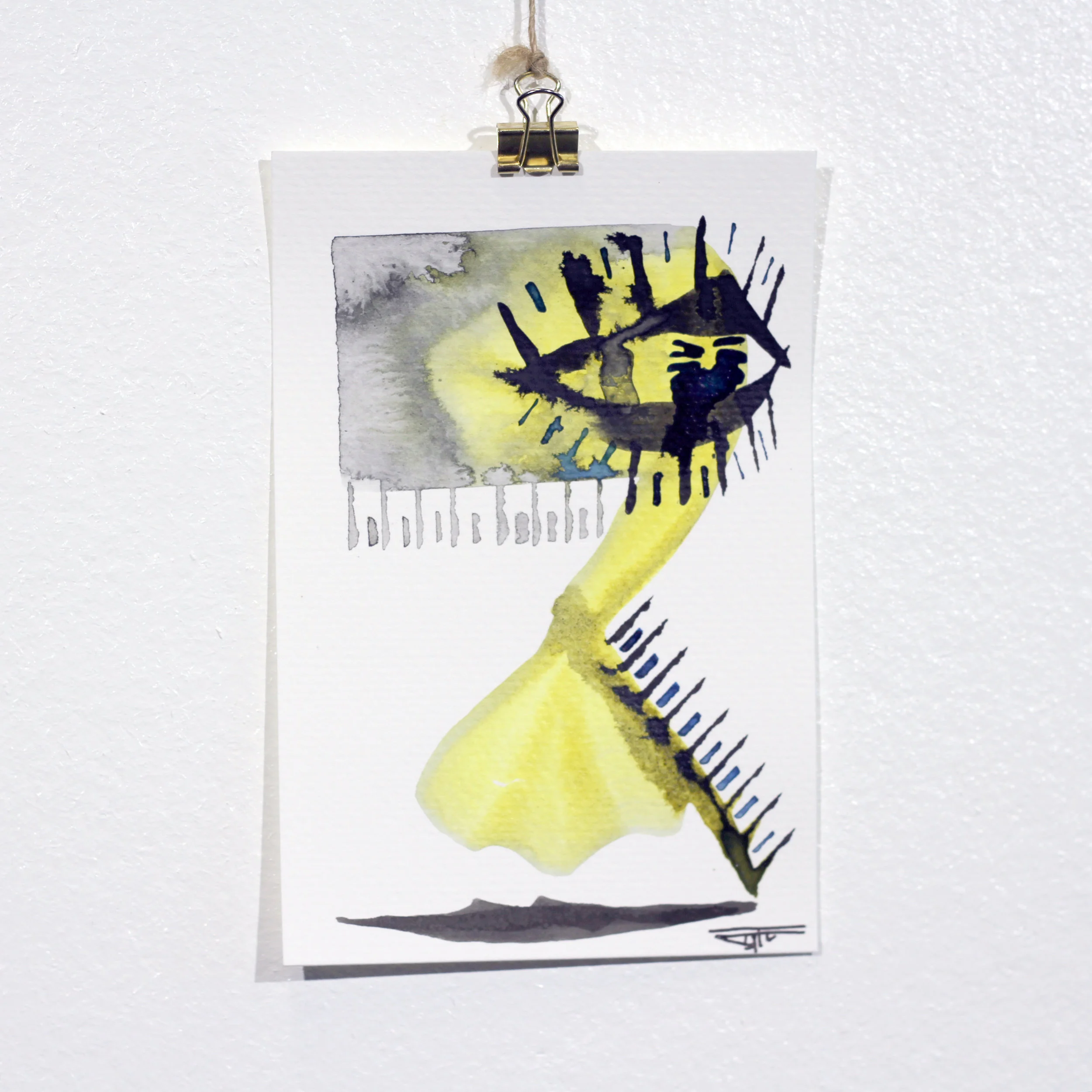 #681 Ink on Paper 4" x 6"