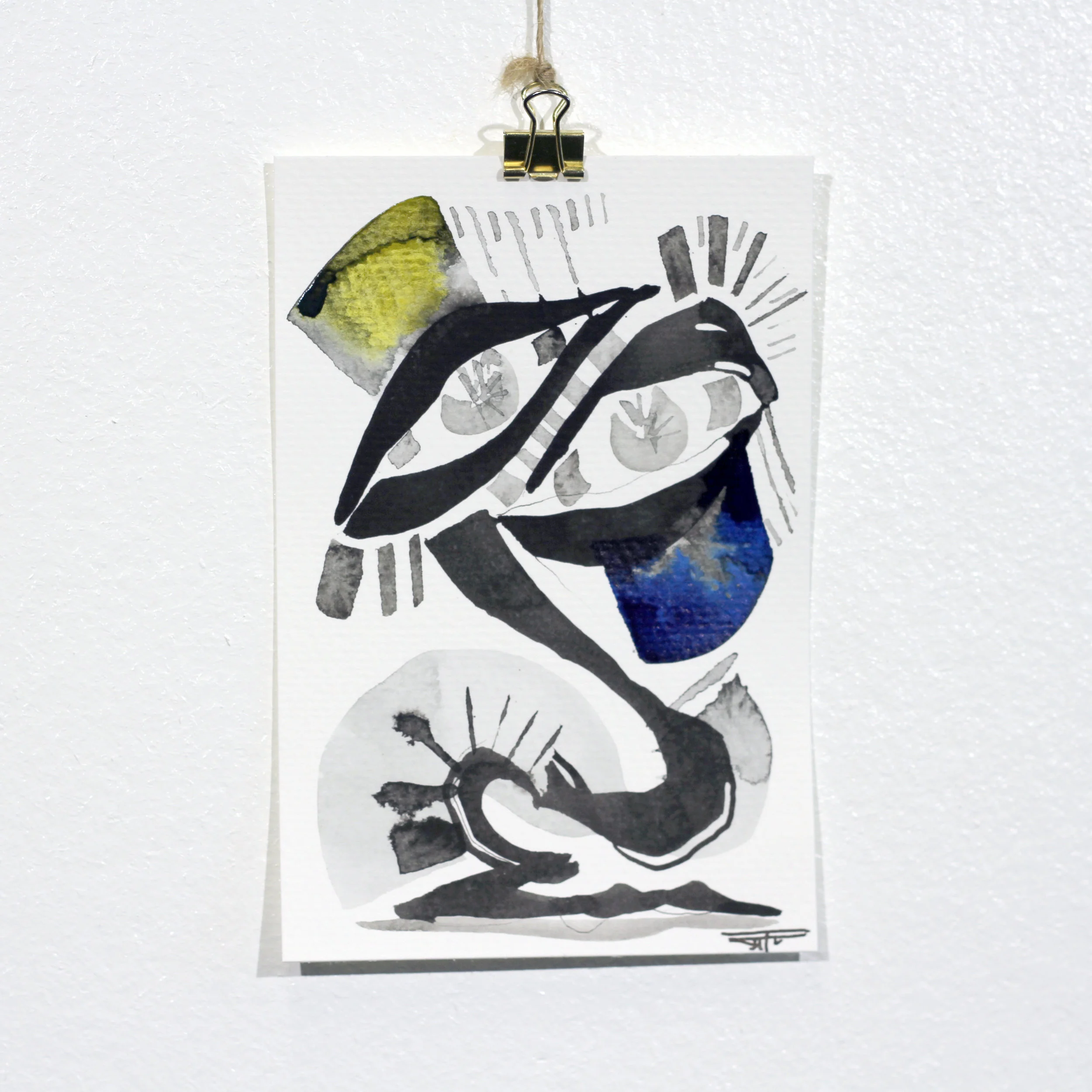 #678 Ink on Paper 4" x 6"