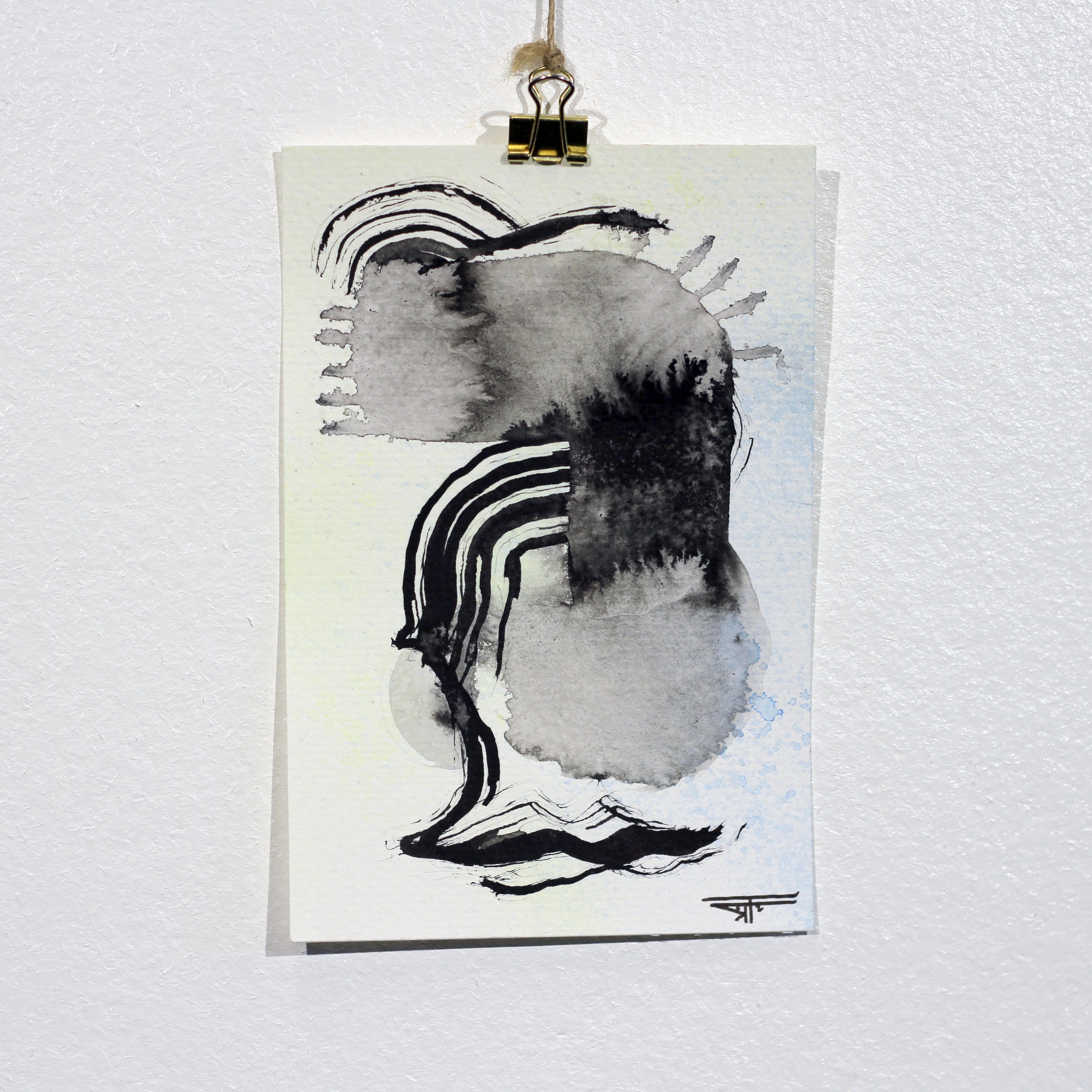 #666 Ink on Paper 4" x 6"