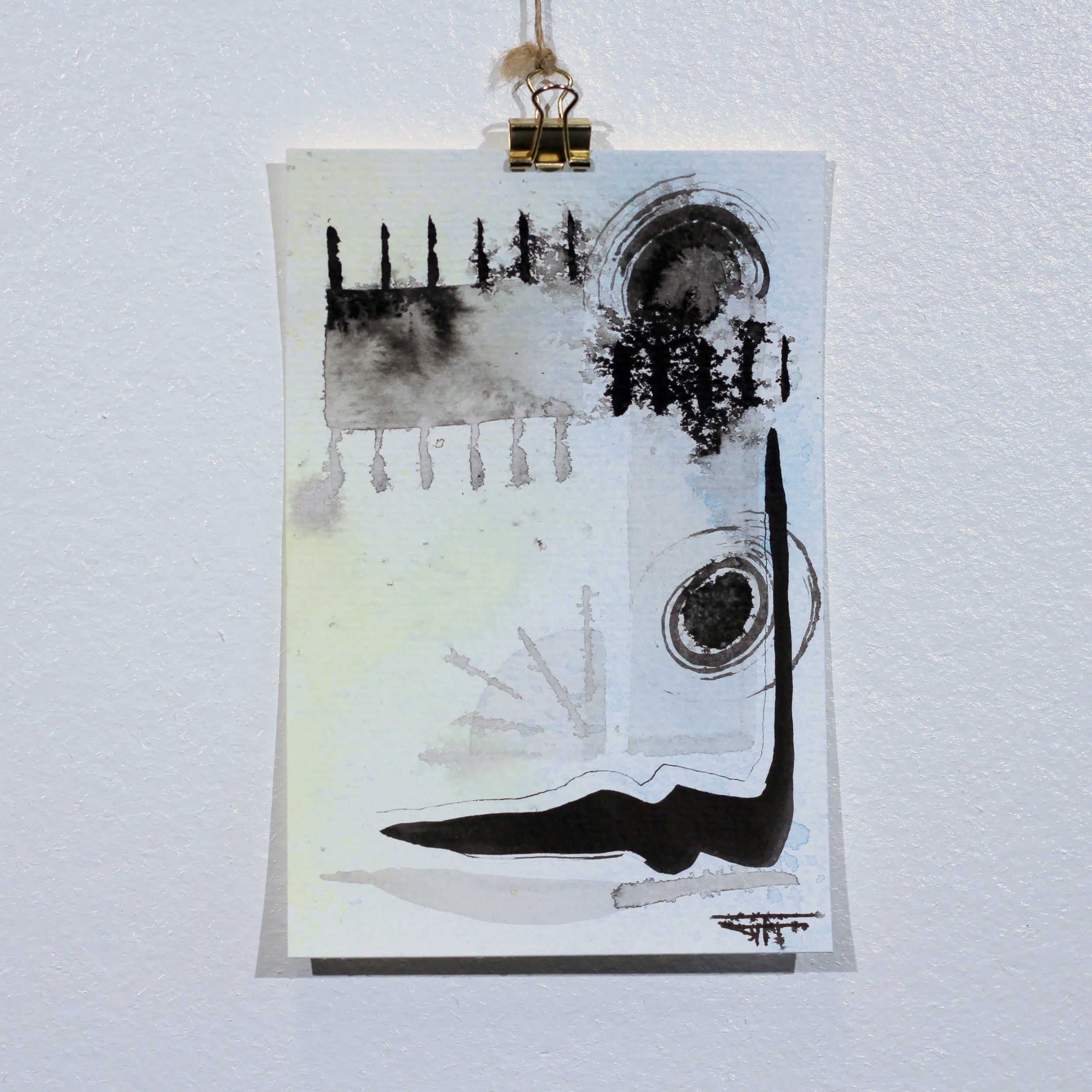 #667 Ink on Paper 4" x 6"