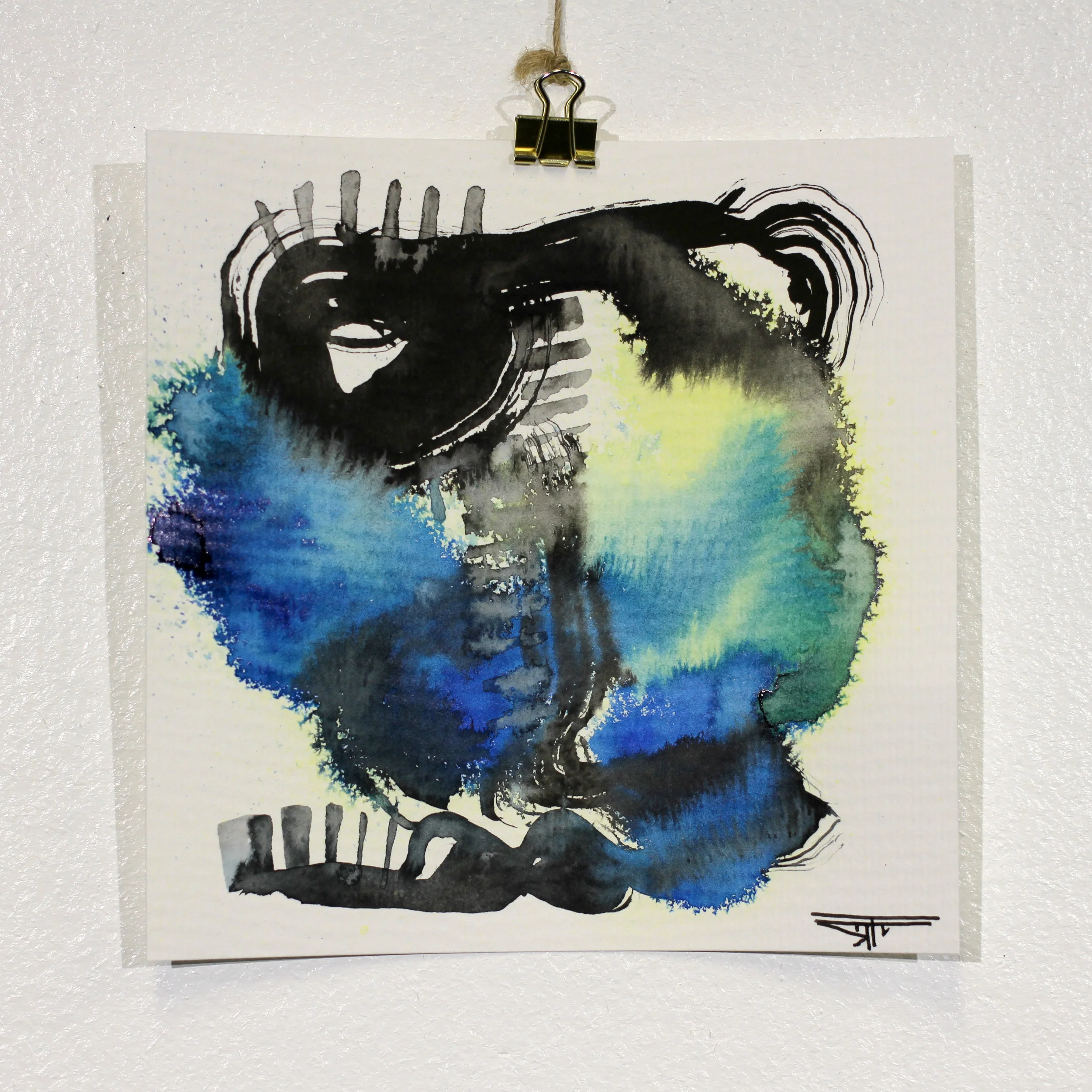 #696 Ink on Paper 6" x 6"