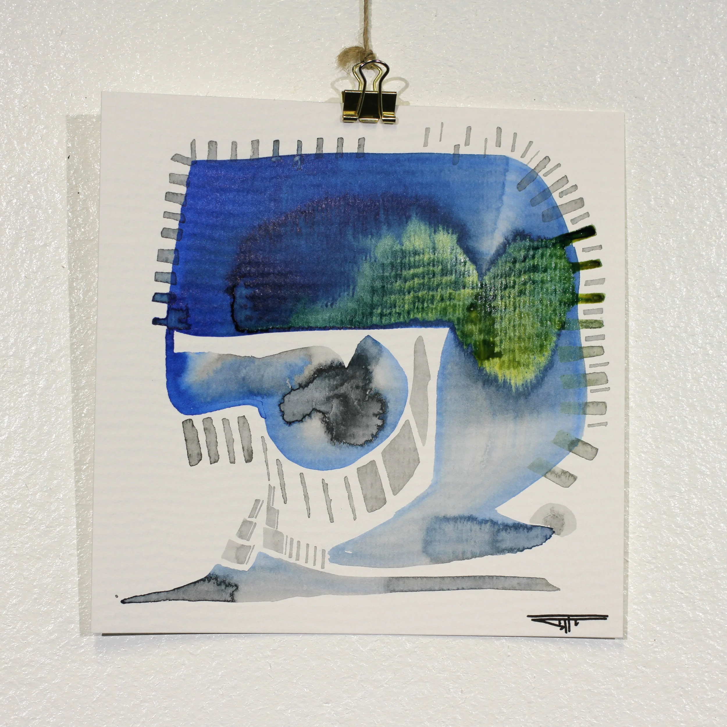 #701 Ink on Paper 6" x 6"