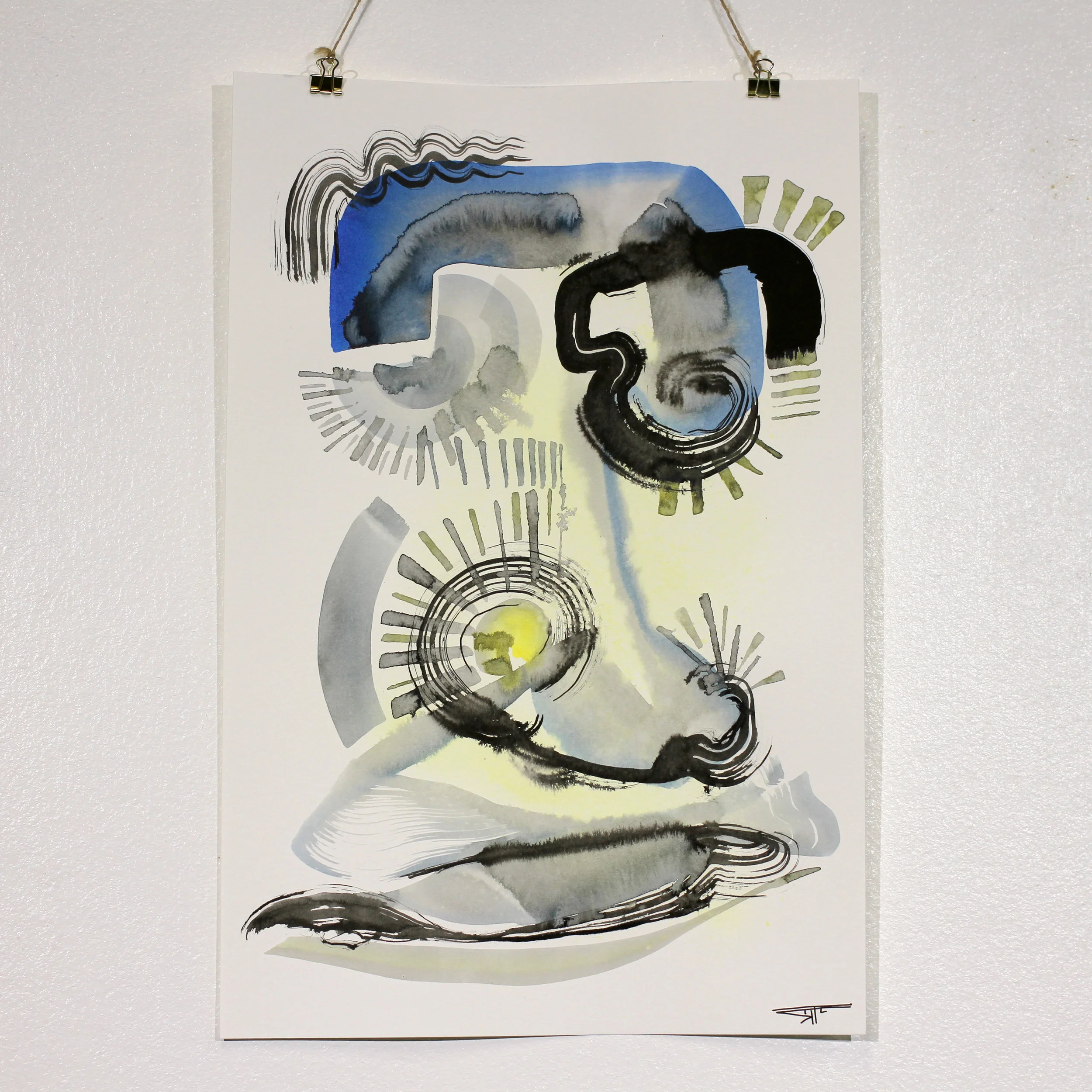 #704 Ink on Paper 12" x 18"