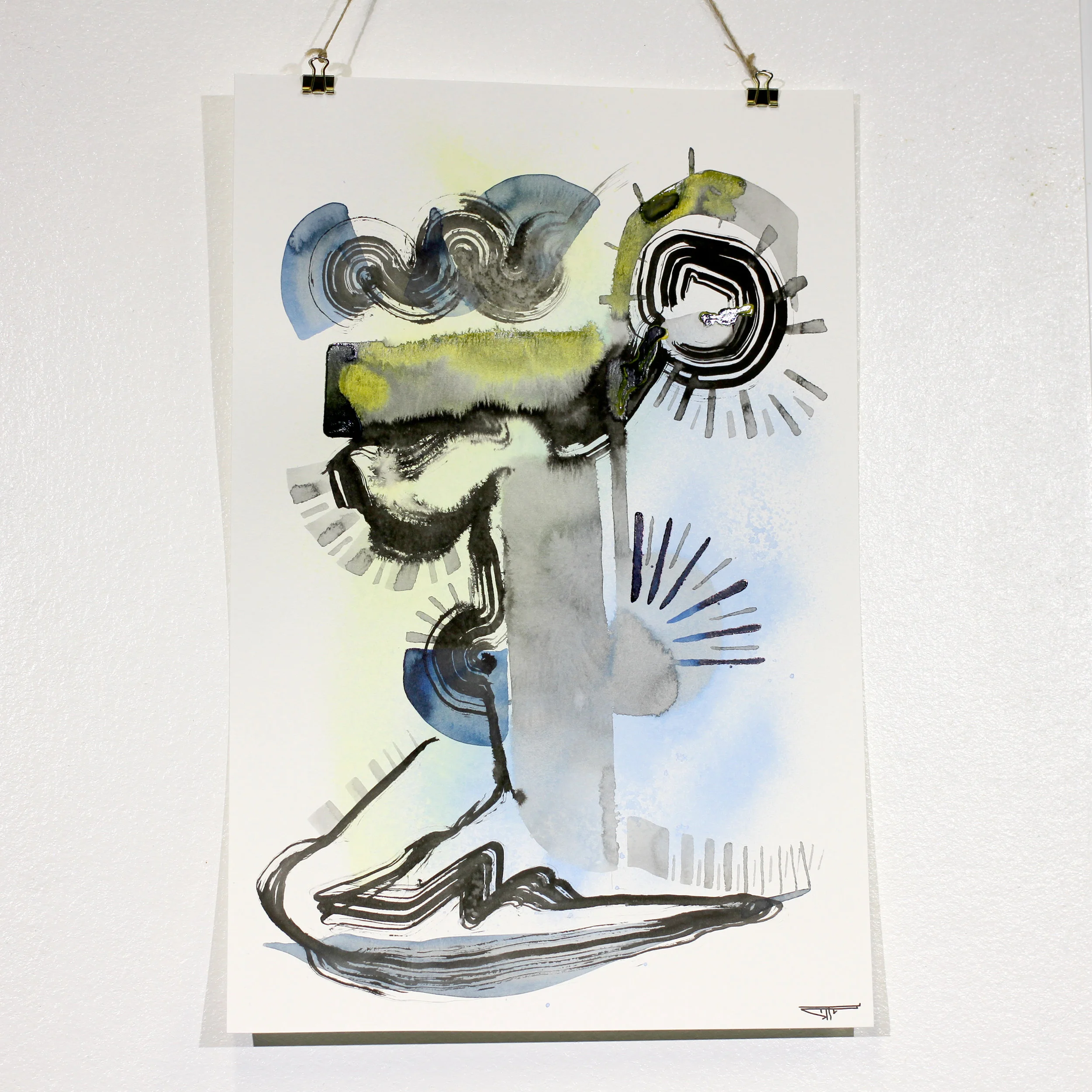 #705 Ink on Paper 12" x 18"