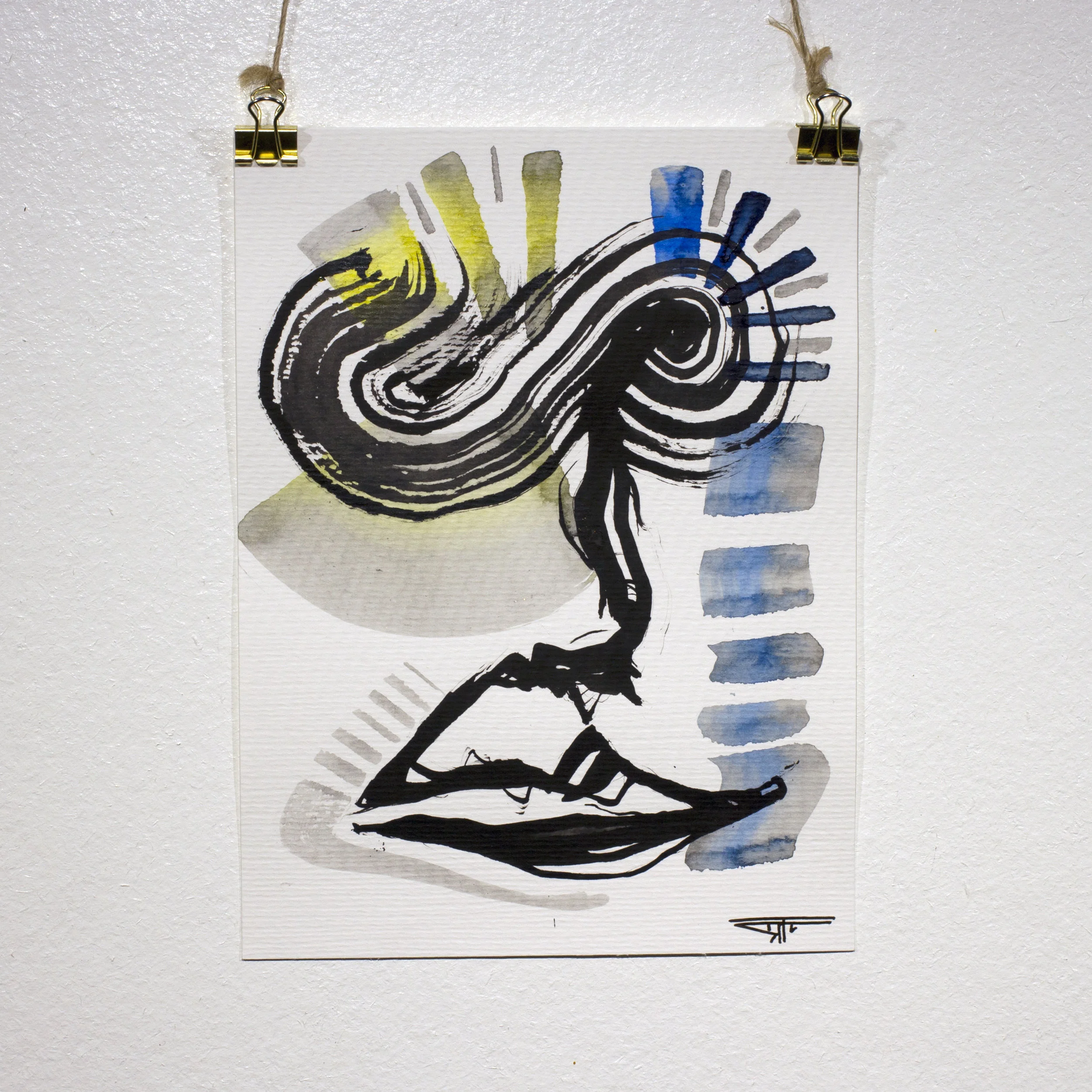 #713 Ink on Paper 6" x 8"