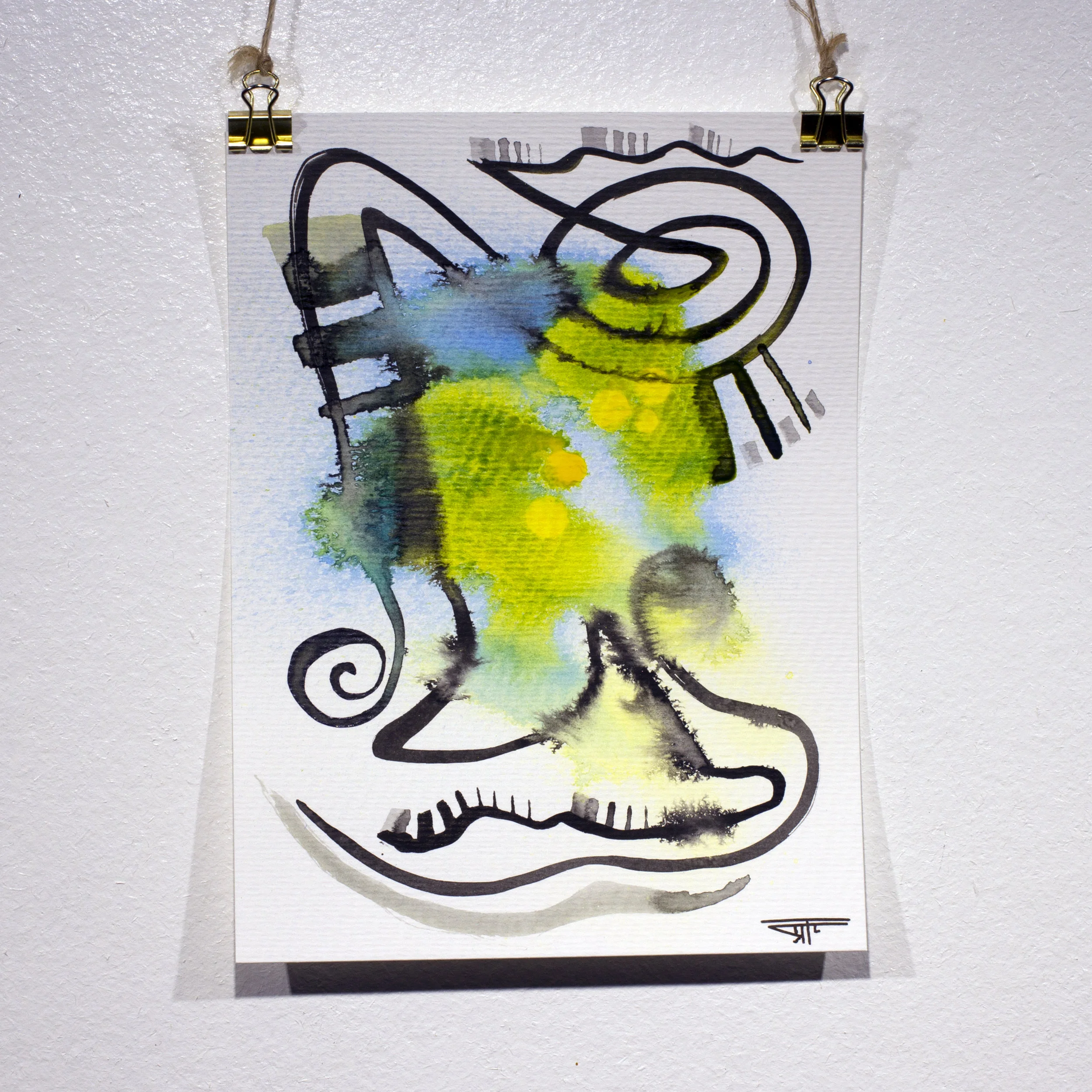 #715 Ink on Paper 6" x 8"