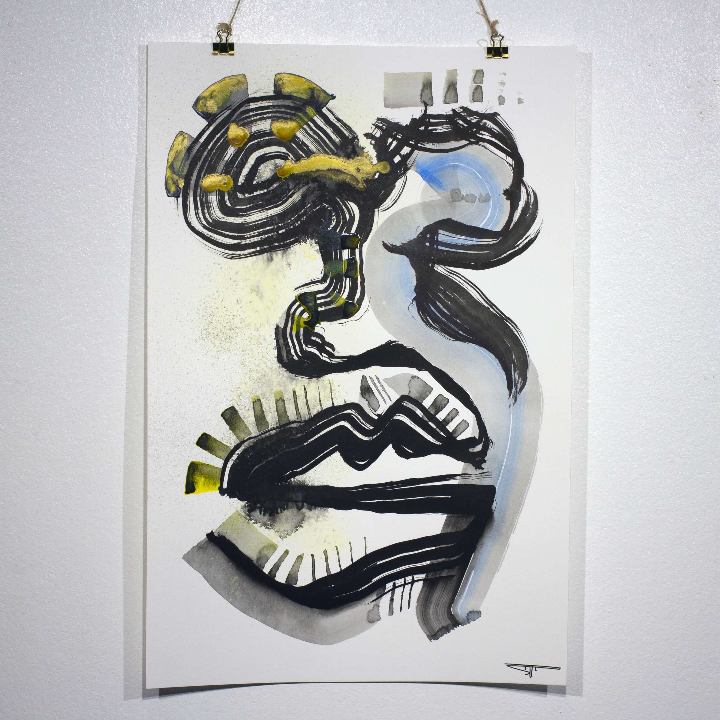 #718 Ink on Paper 12" x 18"