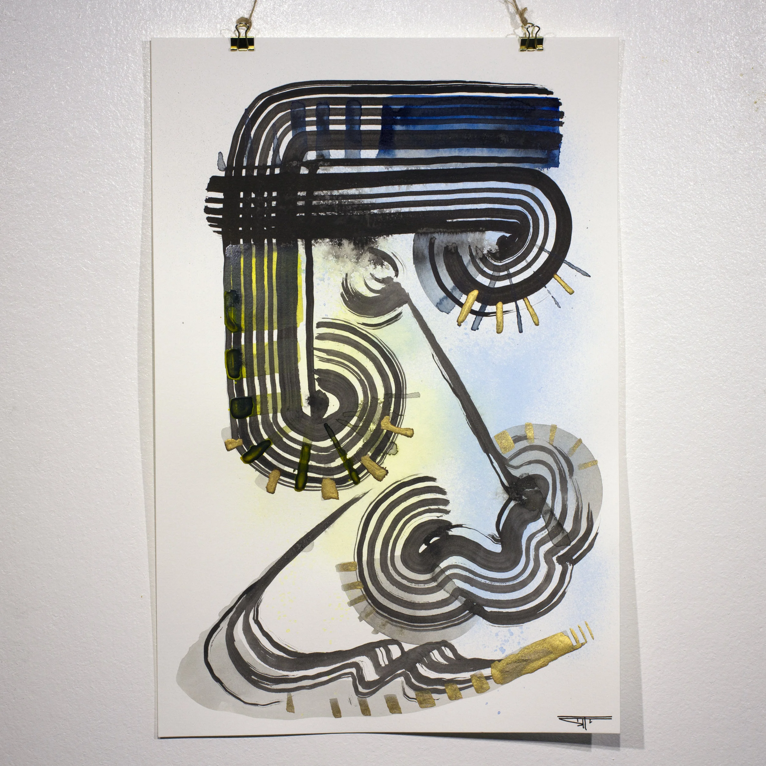 #723 Ink on Paper 12" x 18"