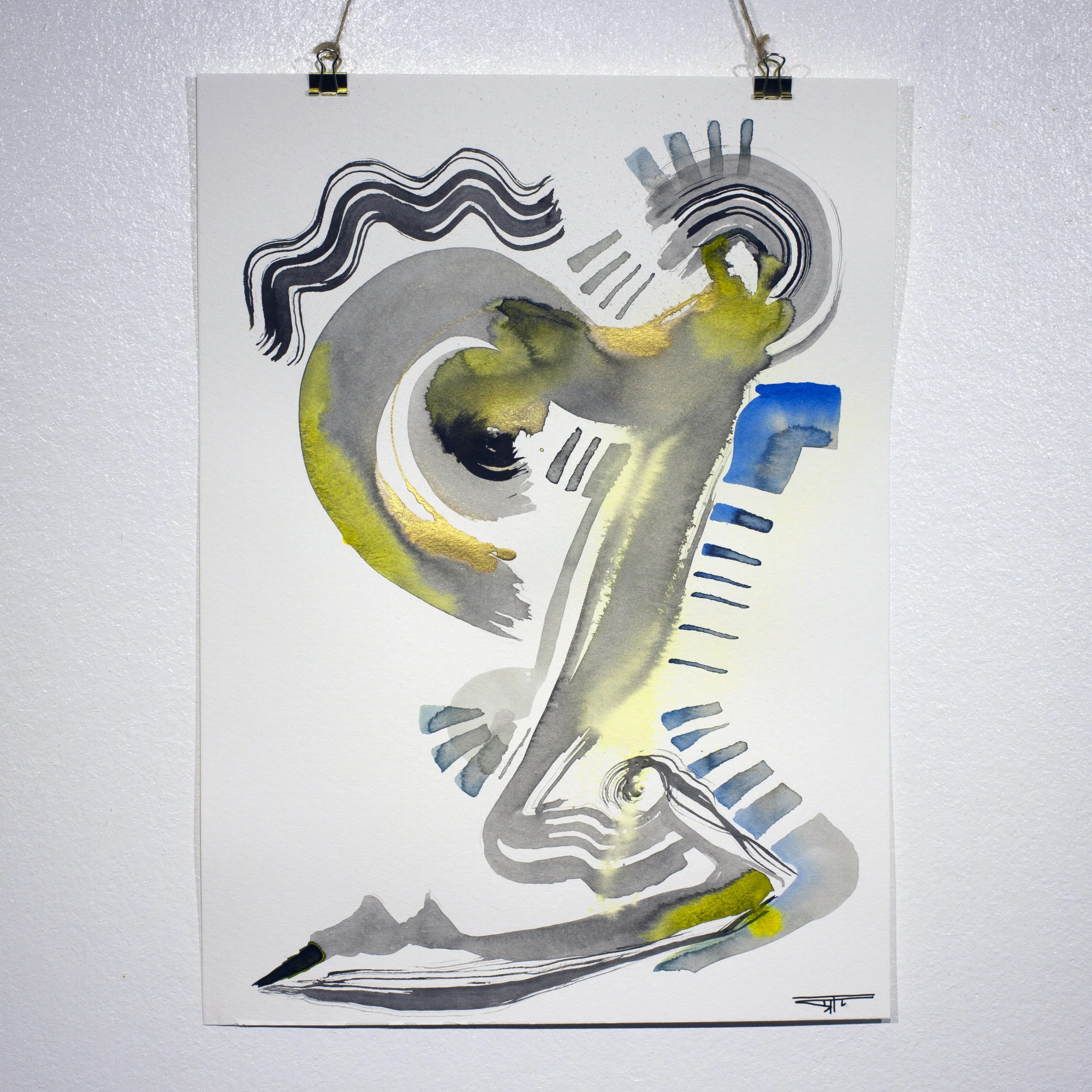 #728 Ink on Paper 11" x 15"