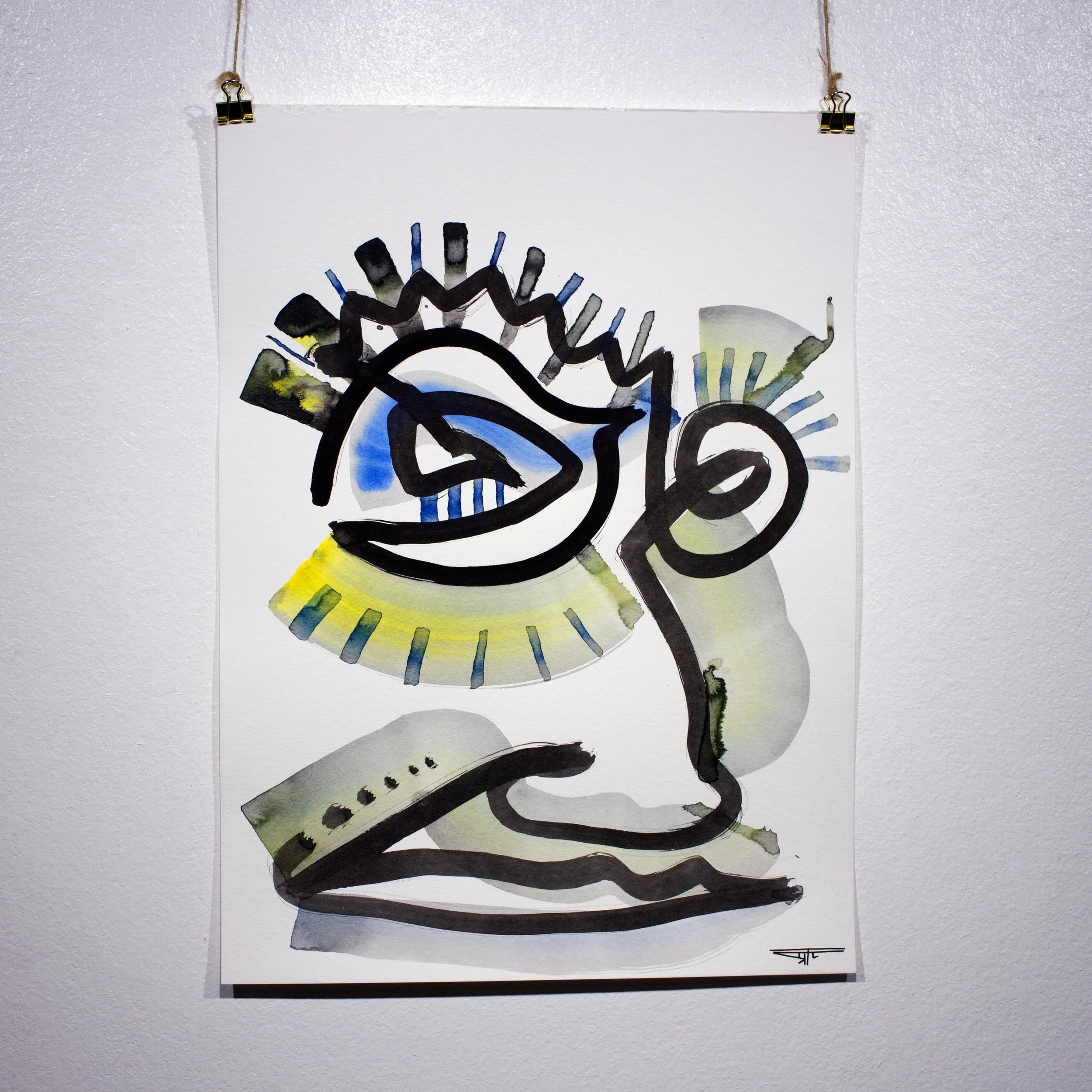 #733 Ink on Paper 11" x 15"