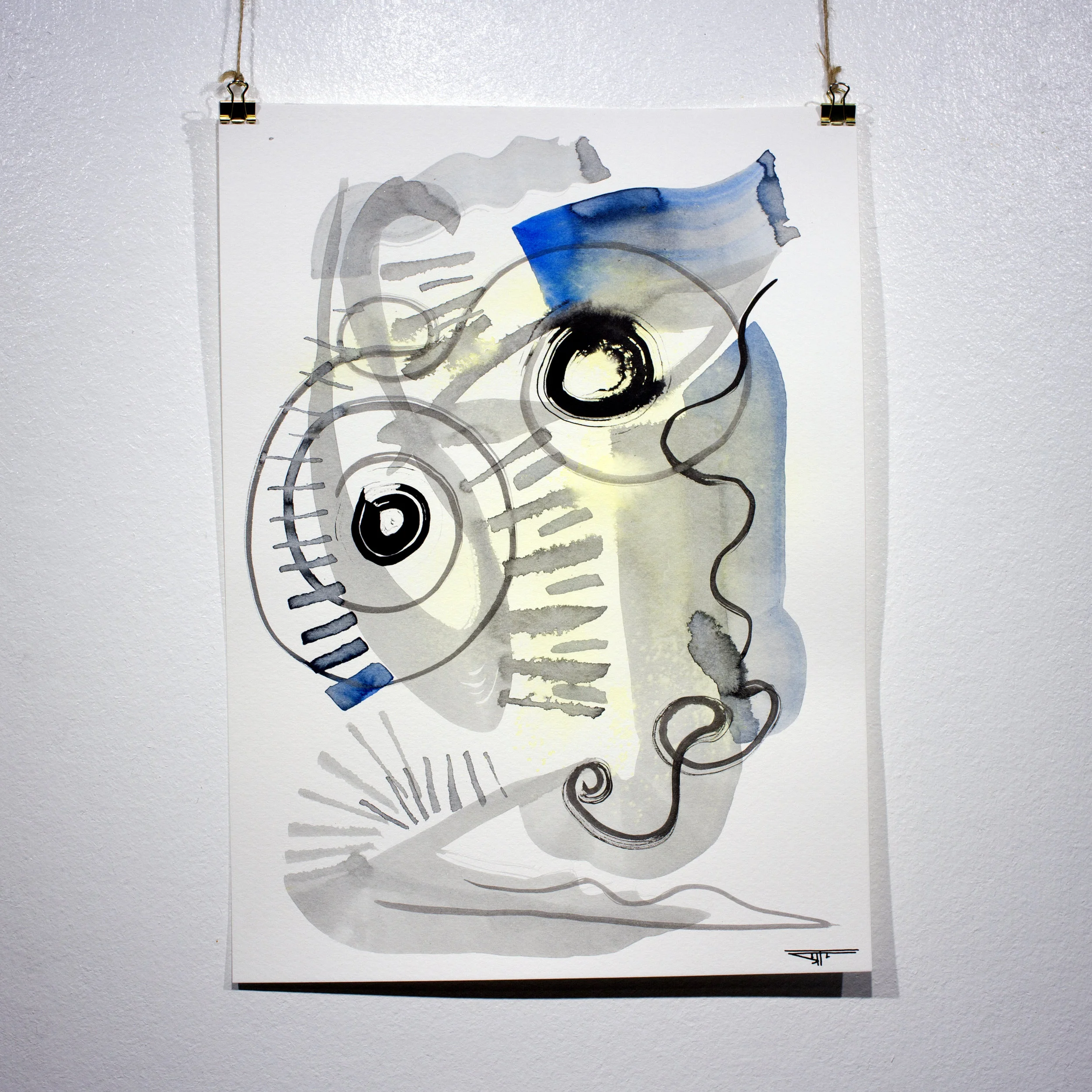 #735 Ink on Paper 11" x 15"