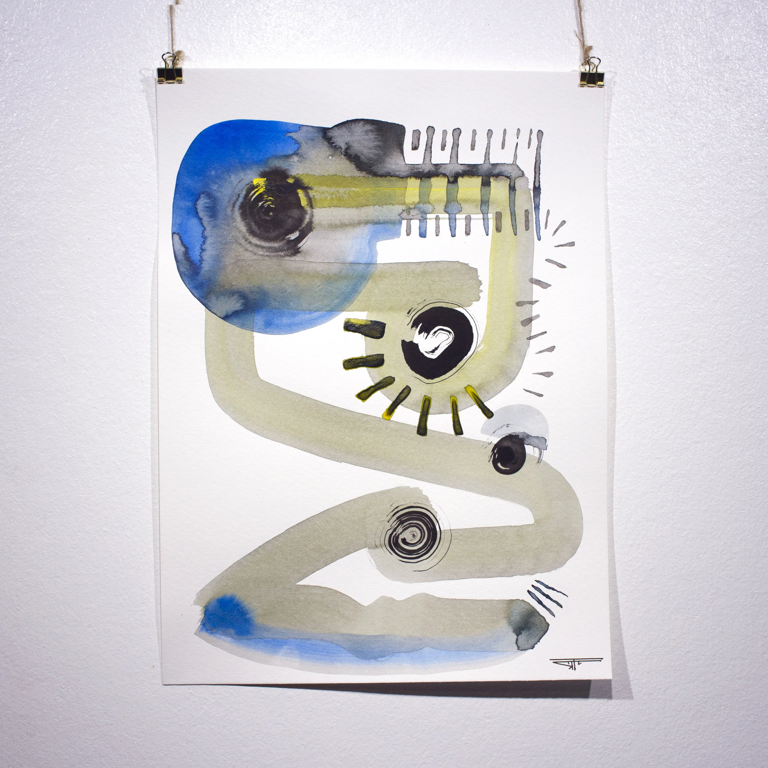 #736 Ink on Paper 11" x 15"