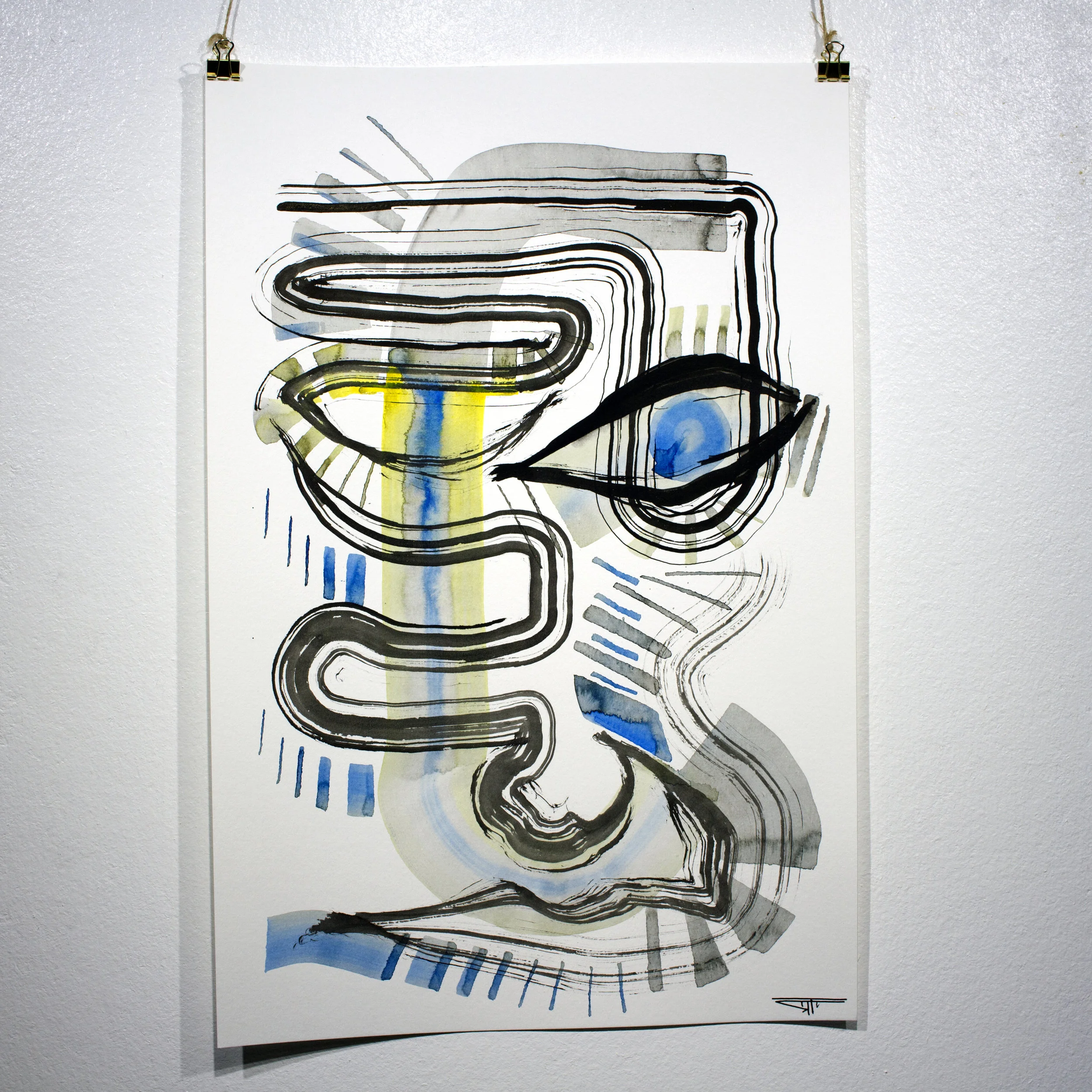 #754 Ink on Paper 12" x 18"