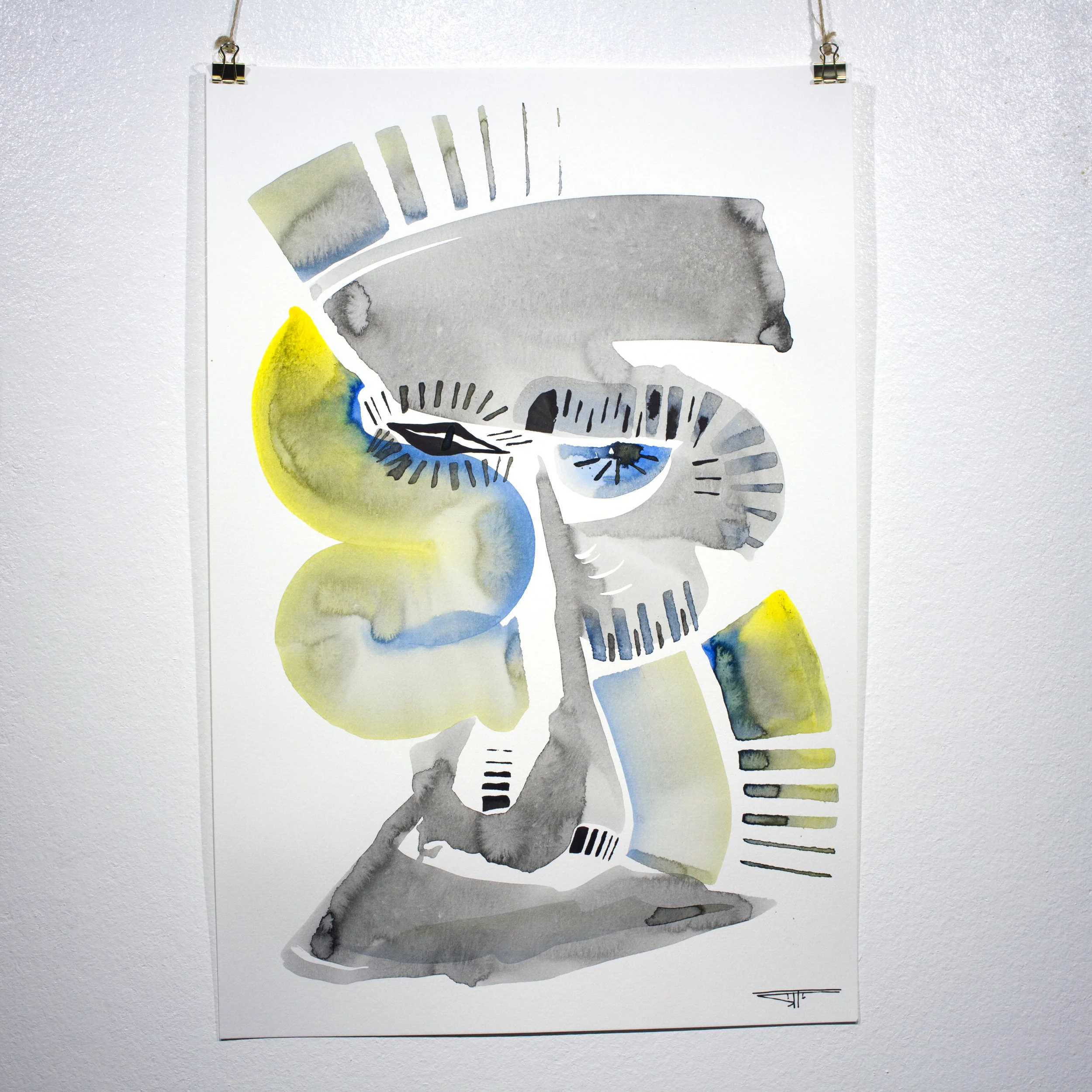 #758 Ink on Paper 12" x 18"