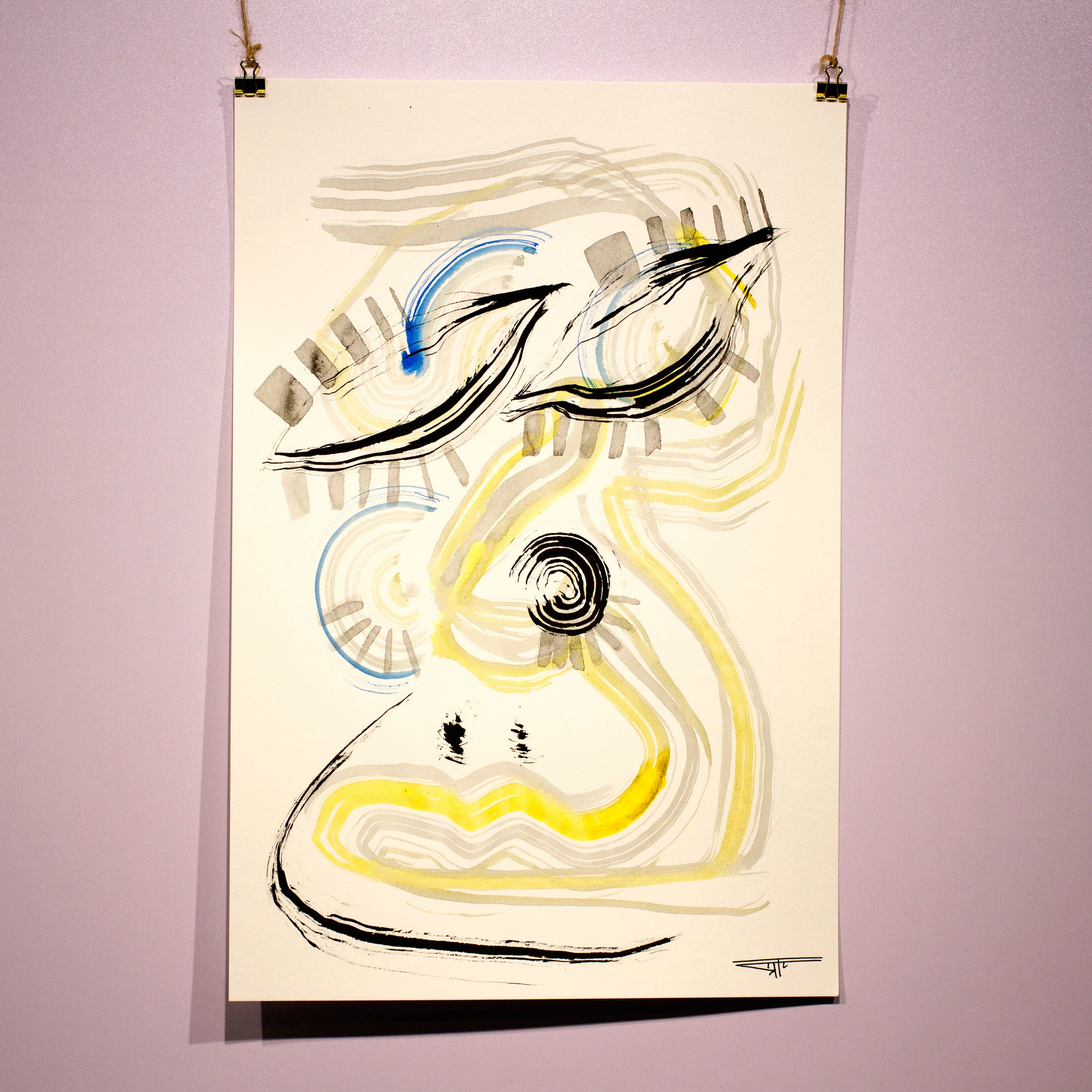 #767 Ink on Paper 12" x 18"